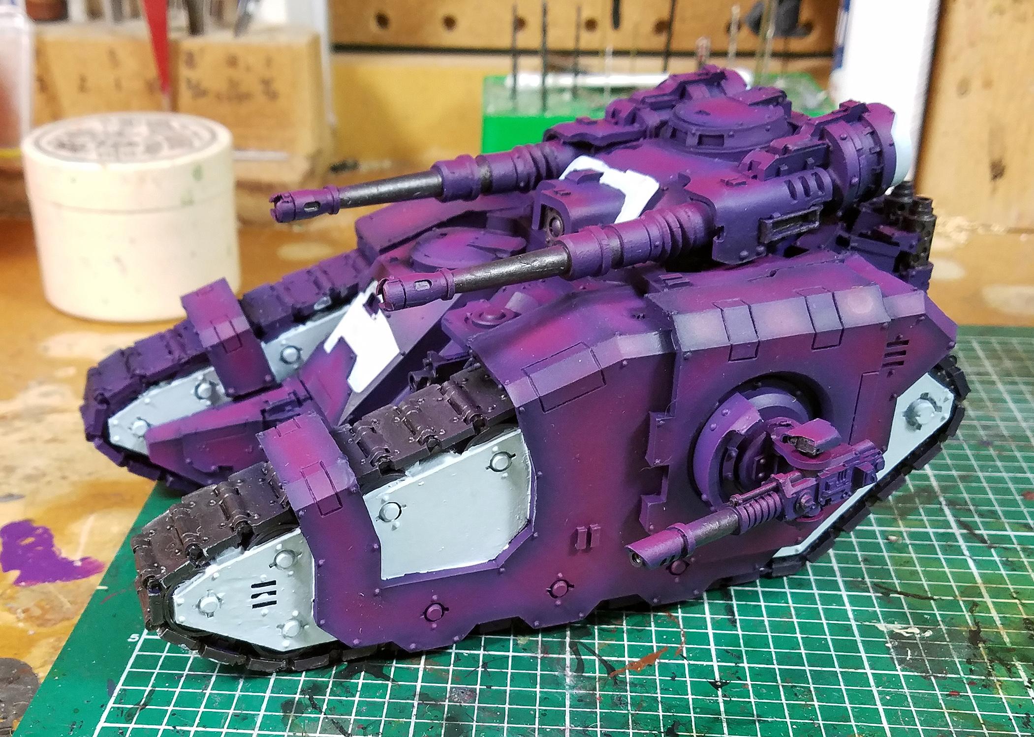 30k, Emperor's Children, Sicaran Battle Tank, Work In Progress