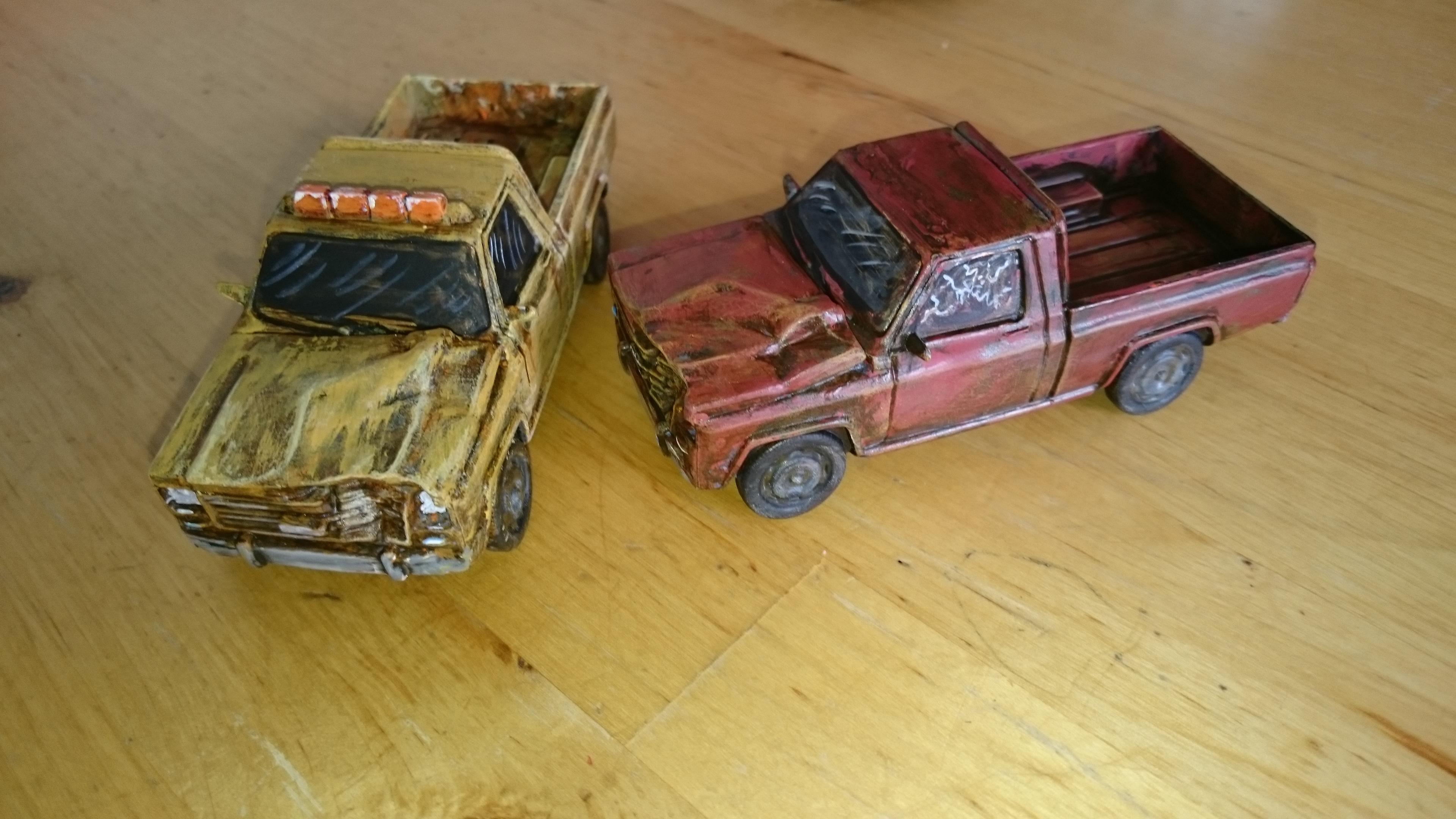 Terrain, Pickups, front and side