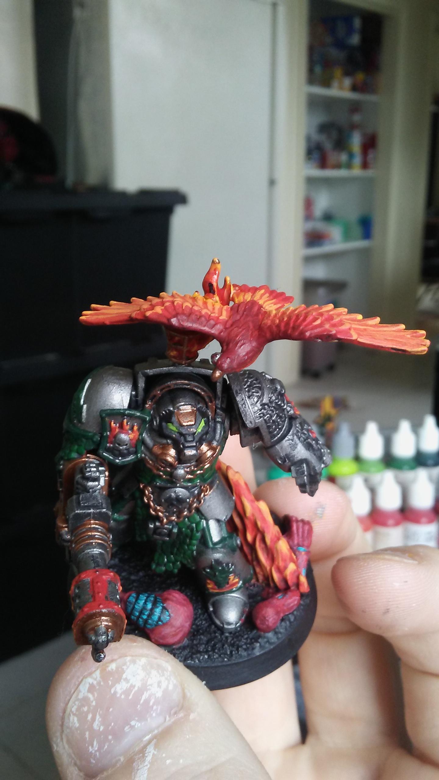 Fire, Salamanders, Space Marines, Terminator Armor
