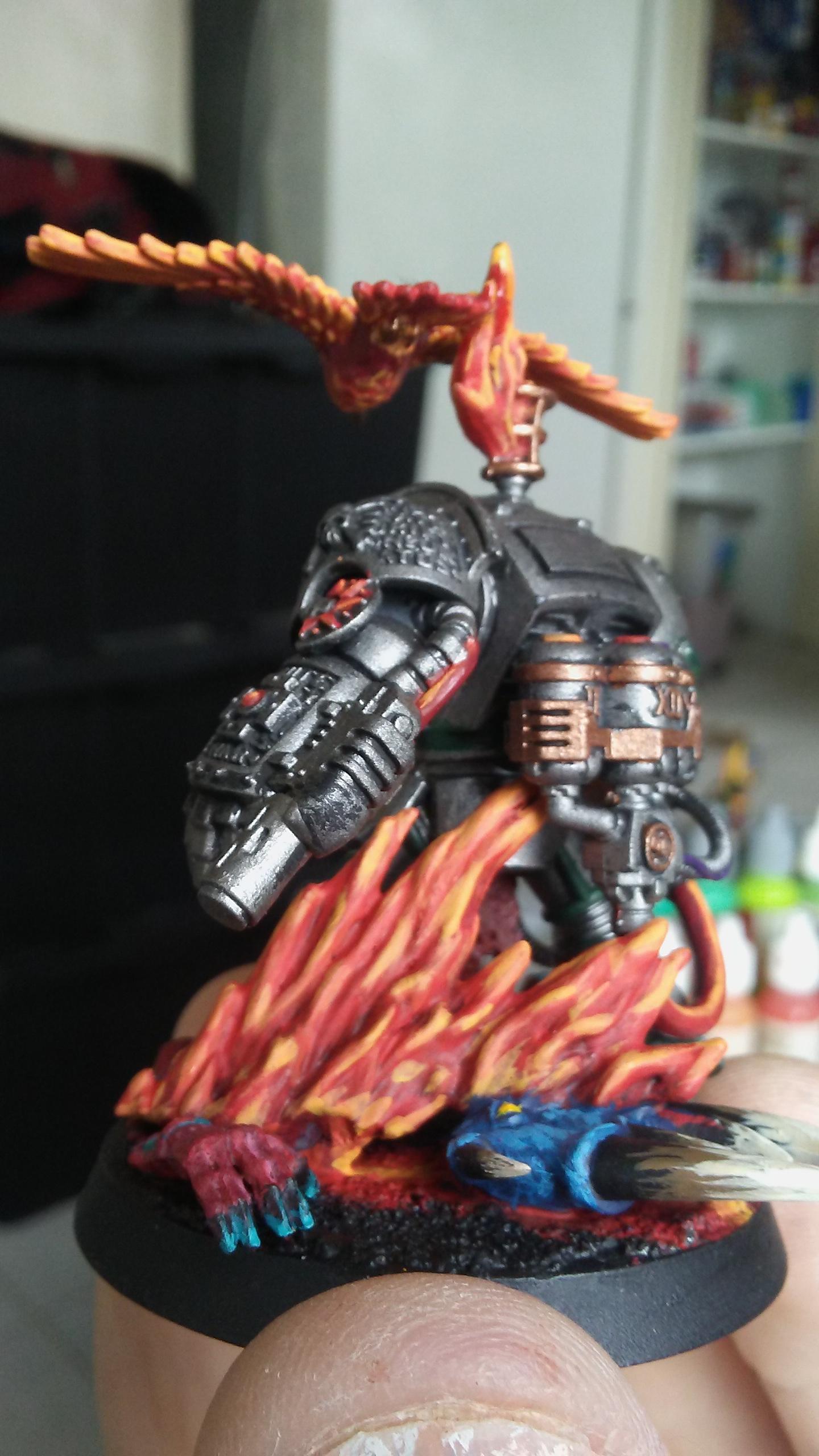 Fire, Salamanders, Space Marines, Terminator Armor