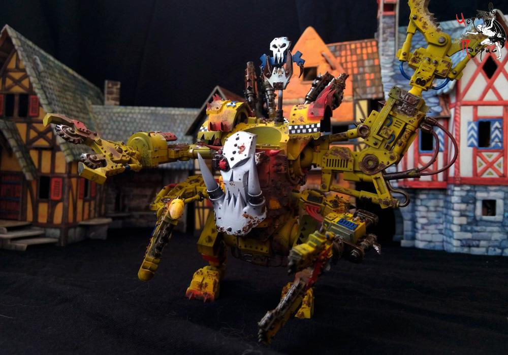 Bad Moonz, Choppa, Deff Dread, Killa Kan, Orks, Painting, Waaaagh, Warhammer 40,000