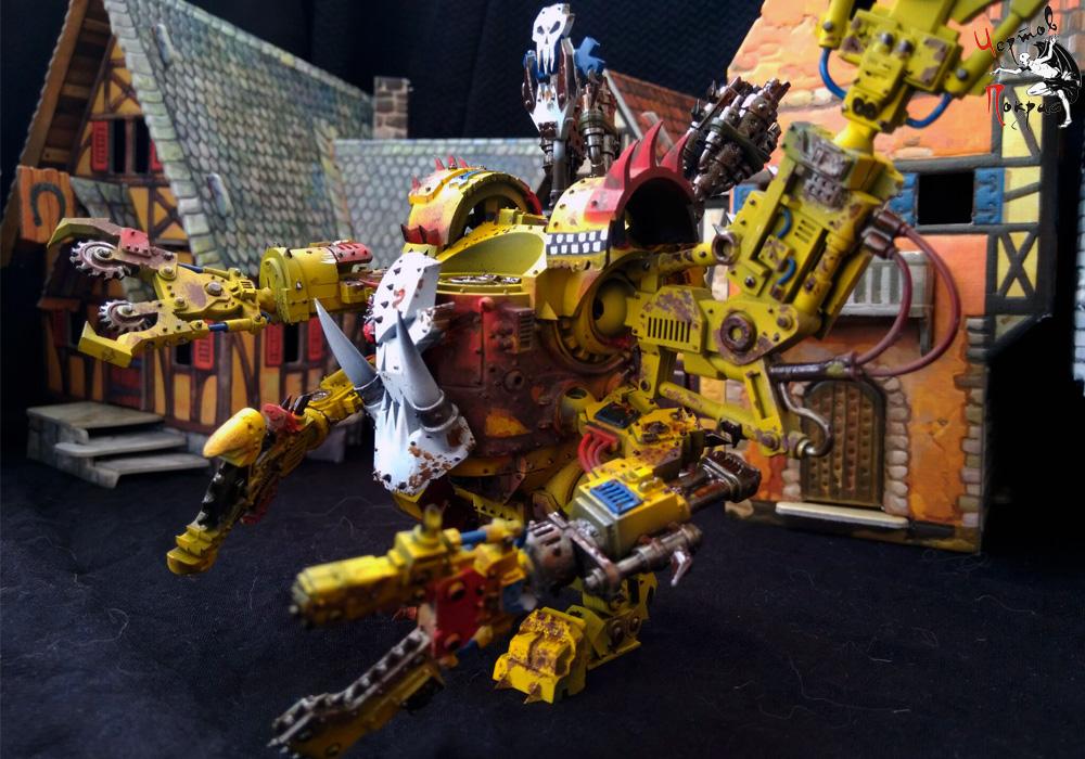 Bad Moonz, Choppa, Deff Dread, Killa Kan, Orks, Painting, Waaaagh, Warhammer 40,000