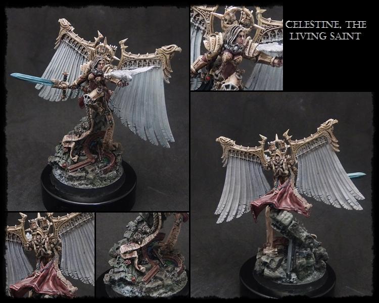 Celestine, Hero, Living Saint, Sisters Of Battle, Special Character, Wargame Exclusive, Warhammer 40,000