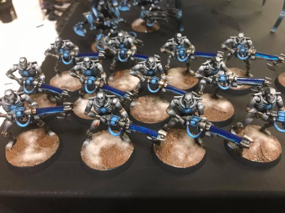 Blue, Commission, Necrons, Pandapaintingstudio