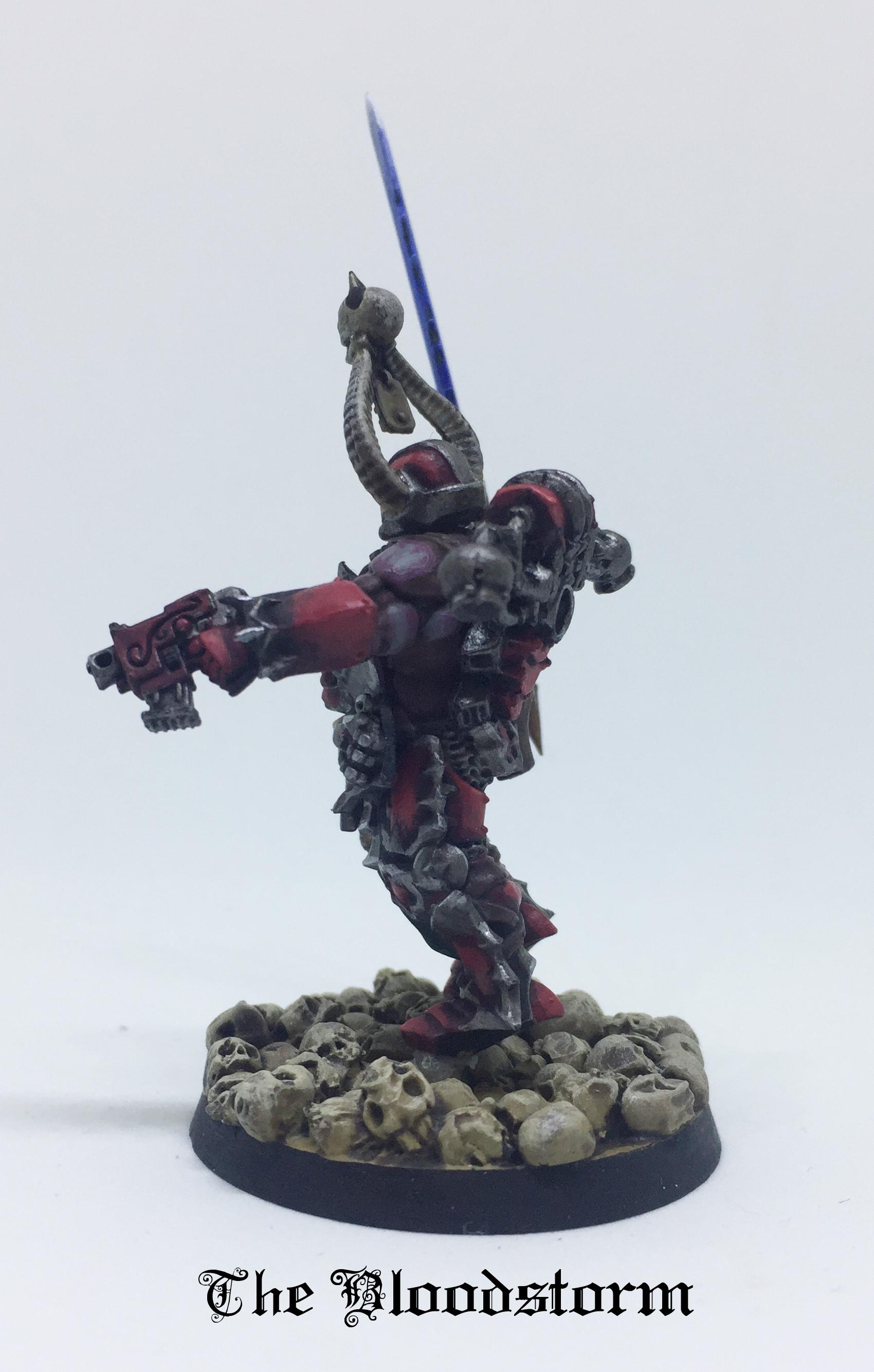 Champion, Chaos Lord, Chaos Space Marines, Hellblade, Khorne, Khorne Daemonkin, Kitbash, Power Sword, Skull Base, Warhammer 40,000, World Eaters