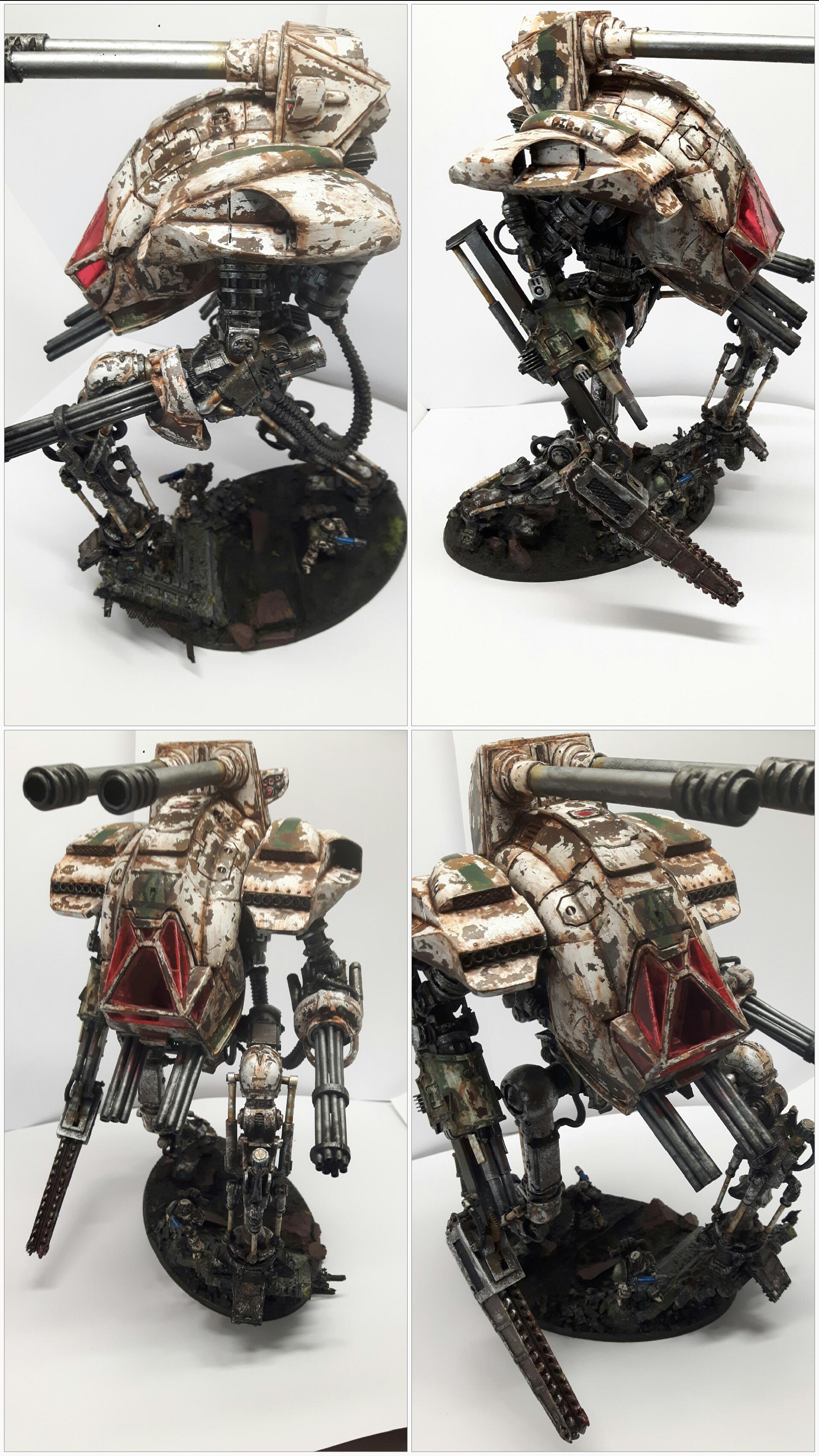 Death guard knight titan around collage