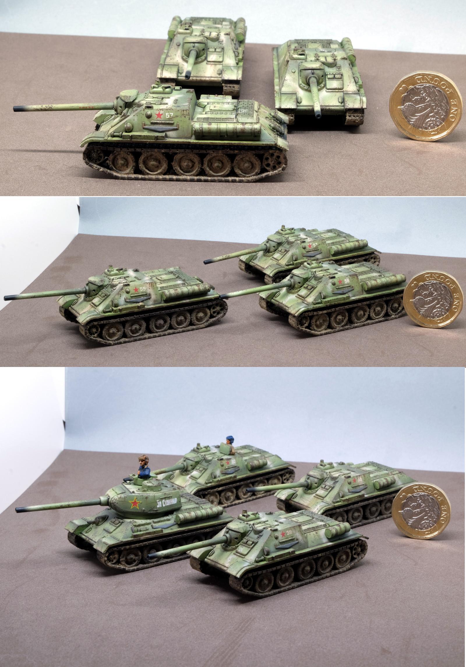Flames Of War, Historical, Su-85, Su85, T-34, T34