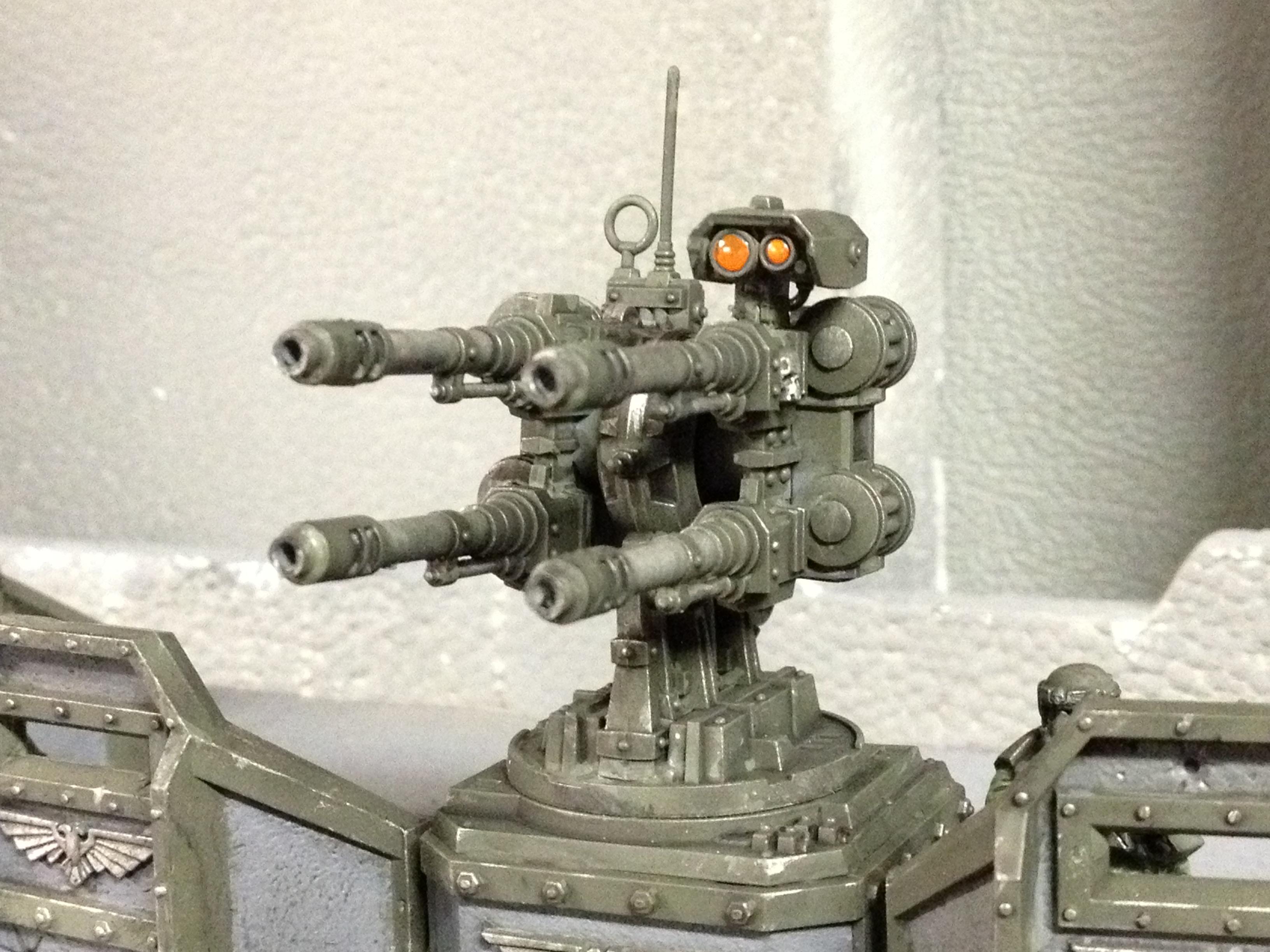 Aa, Aegis, Aegis Defense Line, Bunker, Defense, Quadgun, Warhammer 40,000