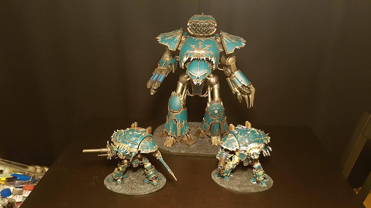 Reaver, Chaos Reaver and 2 Chaos Knights