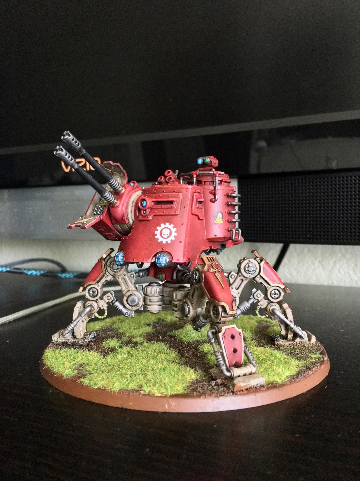 Ad Mech, Adeptus, Adeptus Mechanicus, Admech, Drybrush, Dunecrawler, Earth Base, Mechanicus, Onager, Red, Skitarii