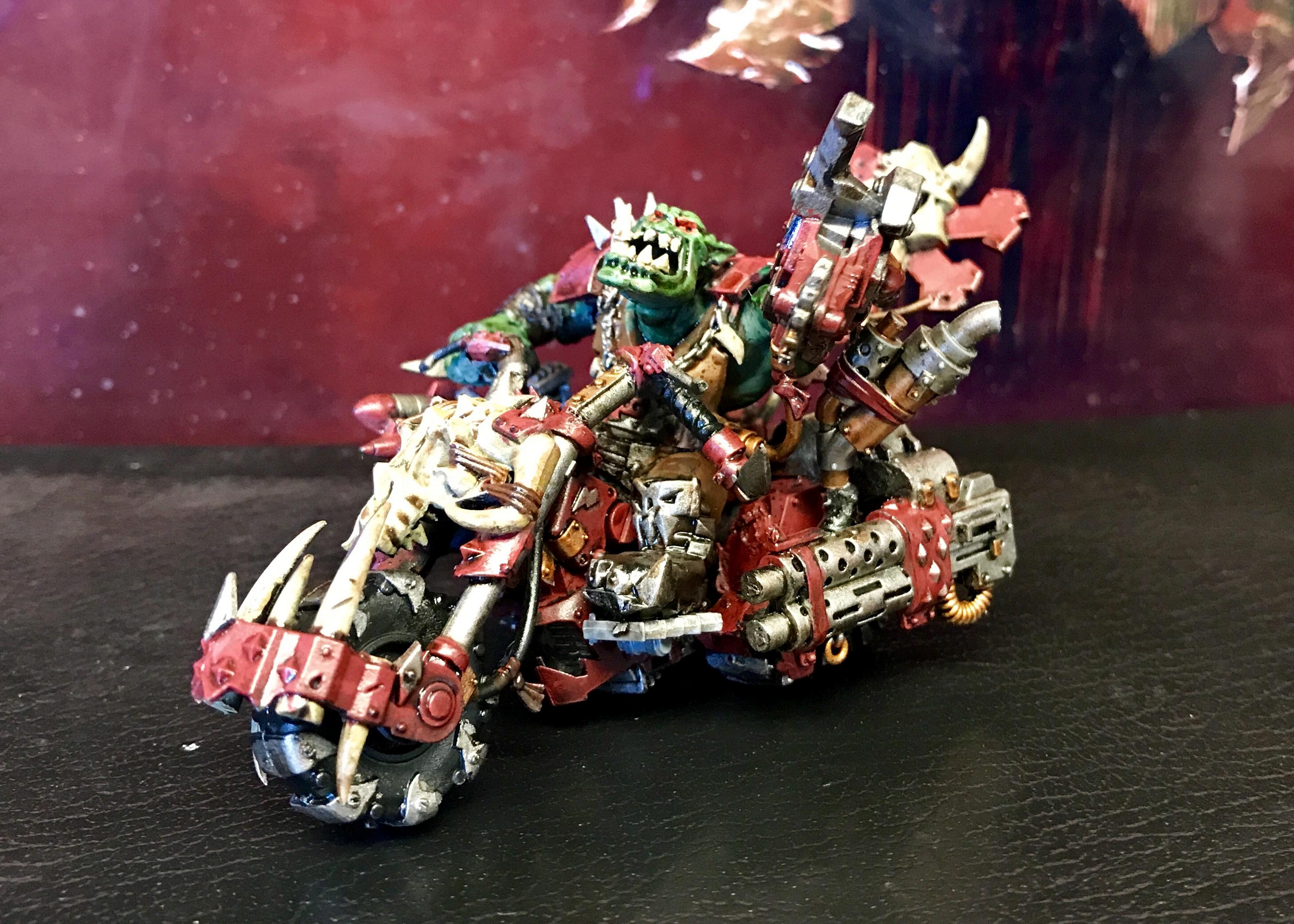 Ork Warboss on Warbike 1