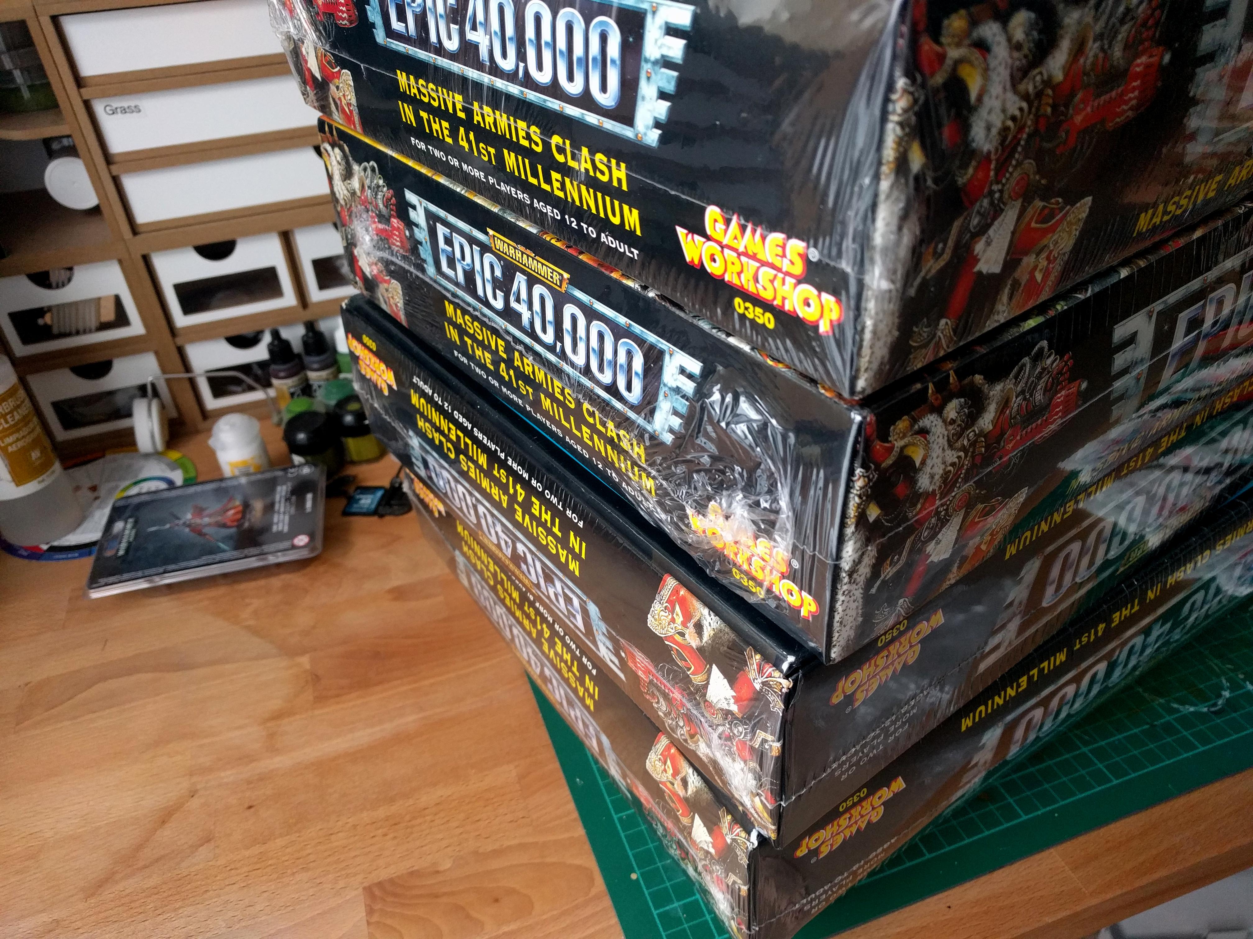 Epic, Epic 40k, Epic Box Set, Orks, Space Marines, Warhammer 40,000, Warhammer Fantasy