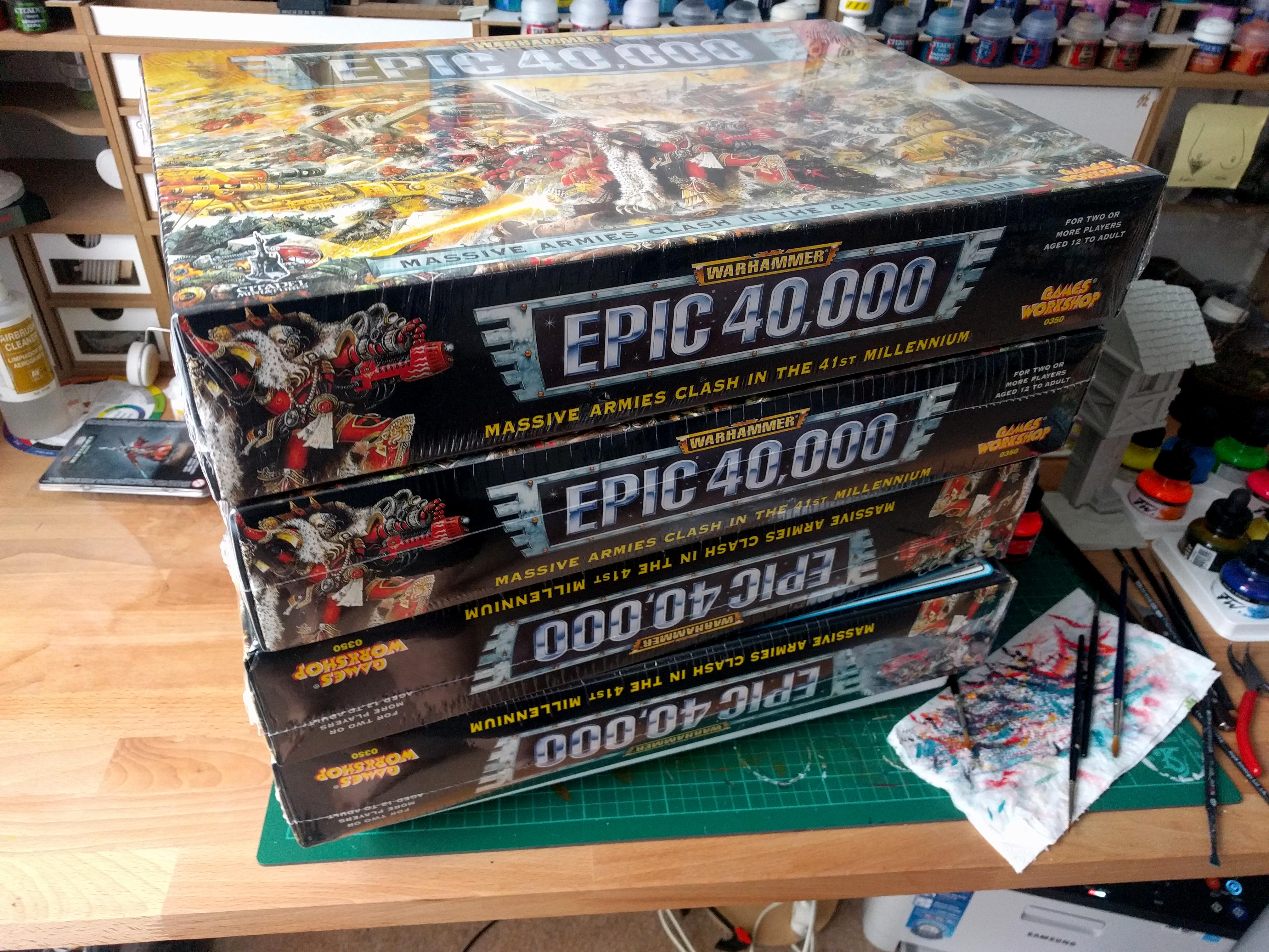 Epic, Epic 40k, Epic Box Set, Orks, Space Marines, Warhammer 40,000, Warhammer Fantasy