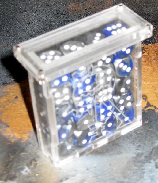 Dice Box, Perspex, Foss 4x5m2 Alpha Assembled
