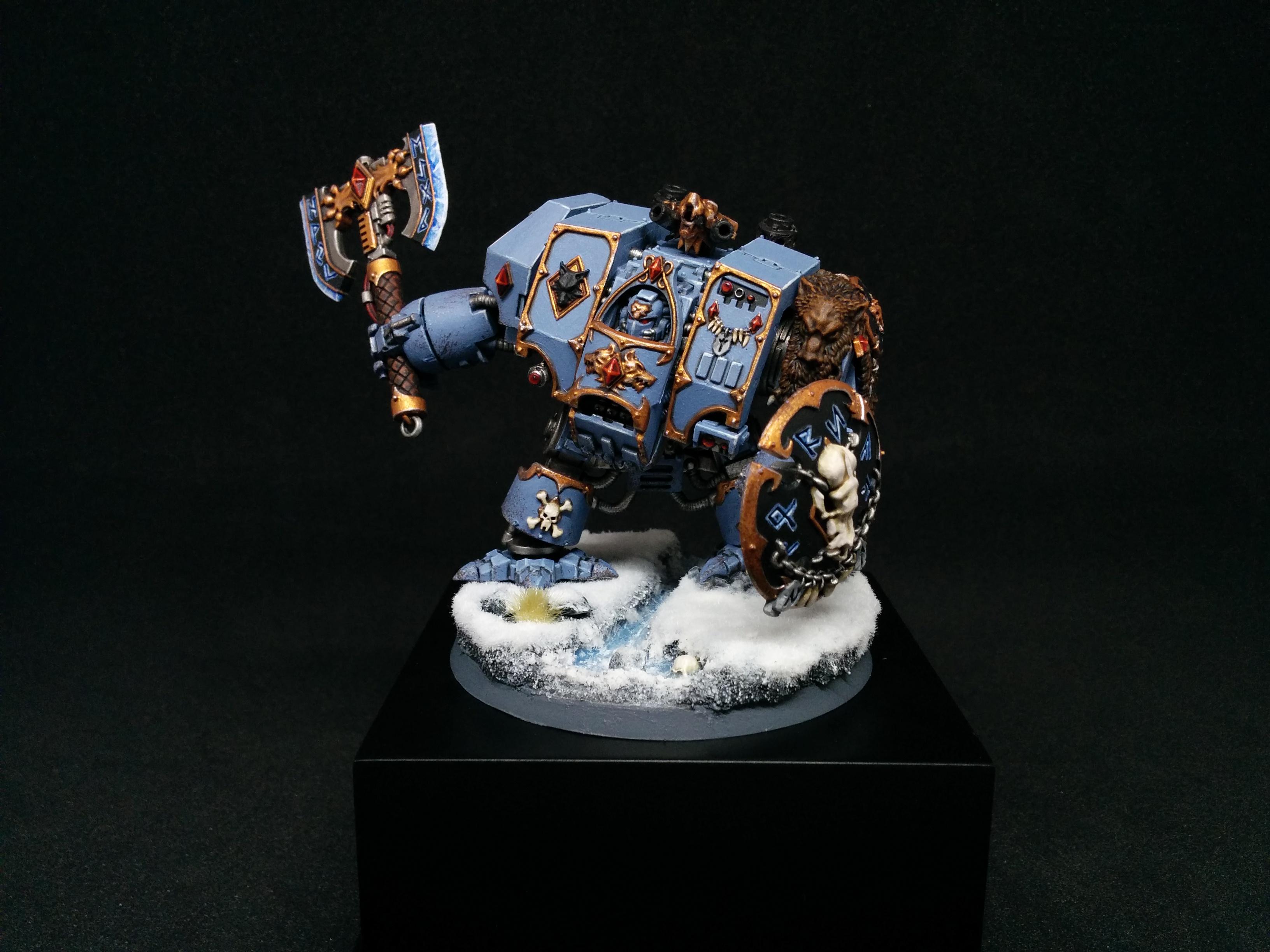 Citadel, Dreadnought, Games Workshop, Miniature, Painting, Space Marines, Space Wolves, Venerable Dreadnought, Warhammer 40,000, Warhammer Fantasy