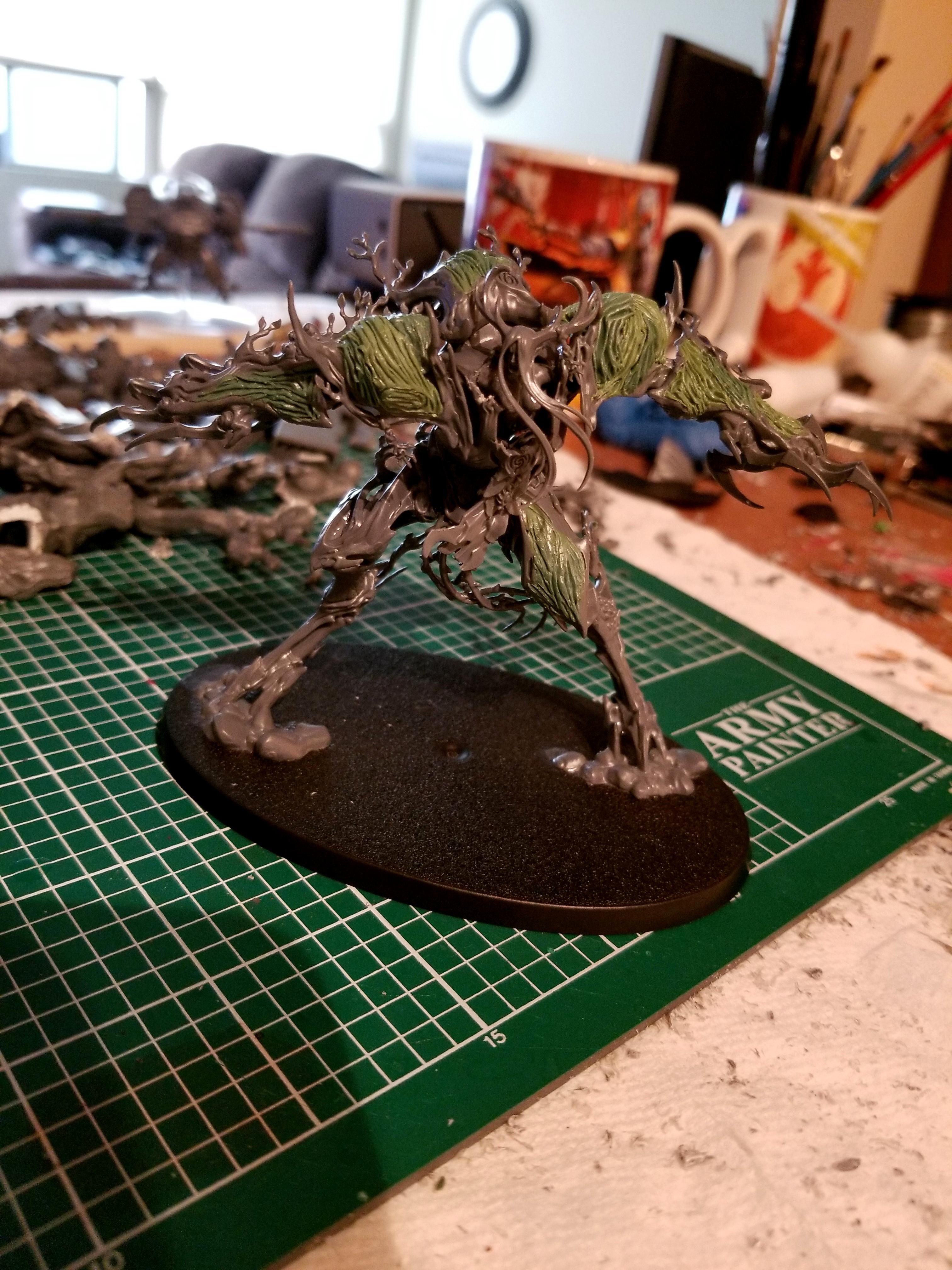 Conversion, Drycha, Greenstuff, Kitbash, Sylvaneth, Unpainted, Work In Progress