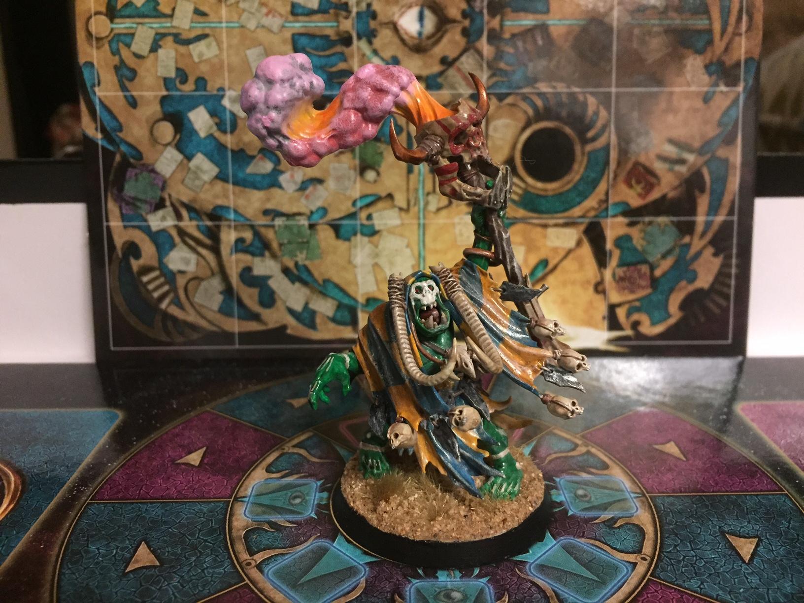 Age Of Sigmar, Blending, Citadel Paints, Drybrush, Freehand, Orks, Orruk, Silver Tower, Warhammer Fantasy, Warhammer Quest