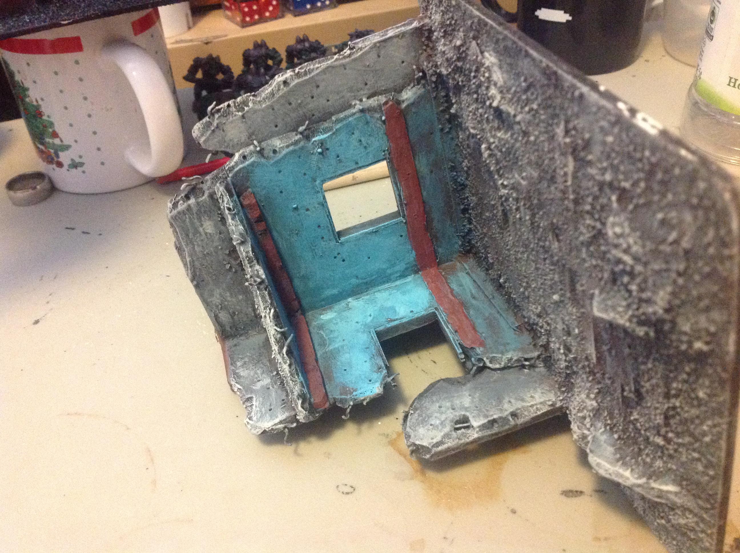 Blue, Corner, Infinity, Orcs, Orks, Pip, Red, Terrain, Waaazag, Warhammer 40,000