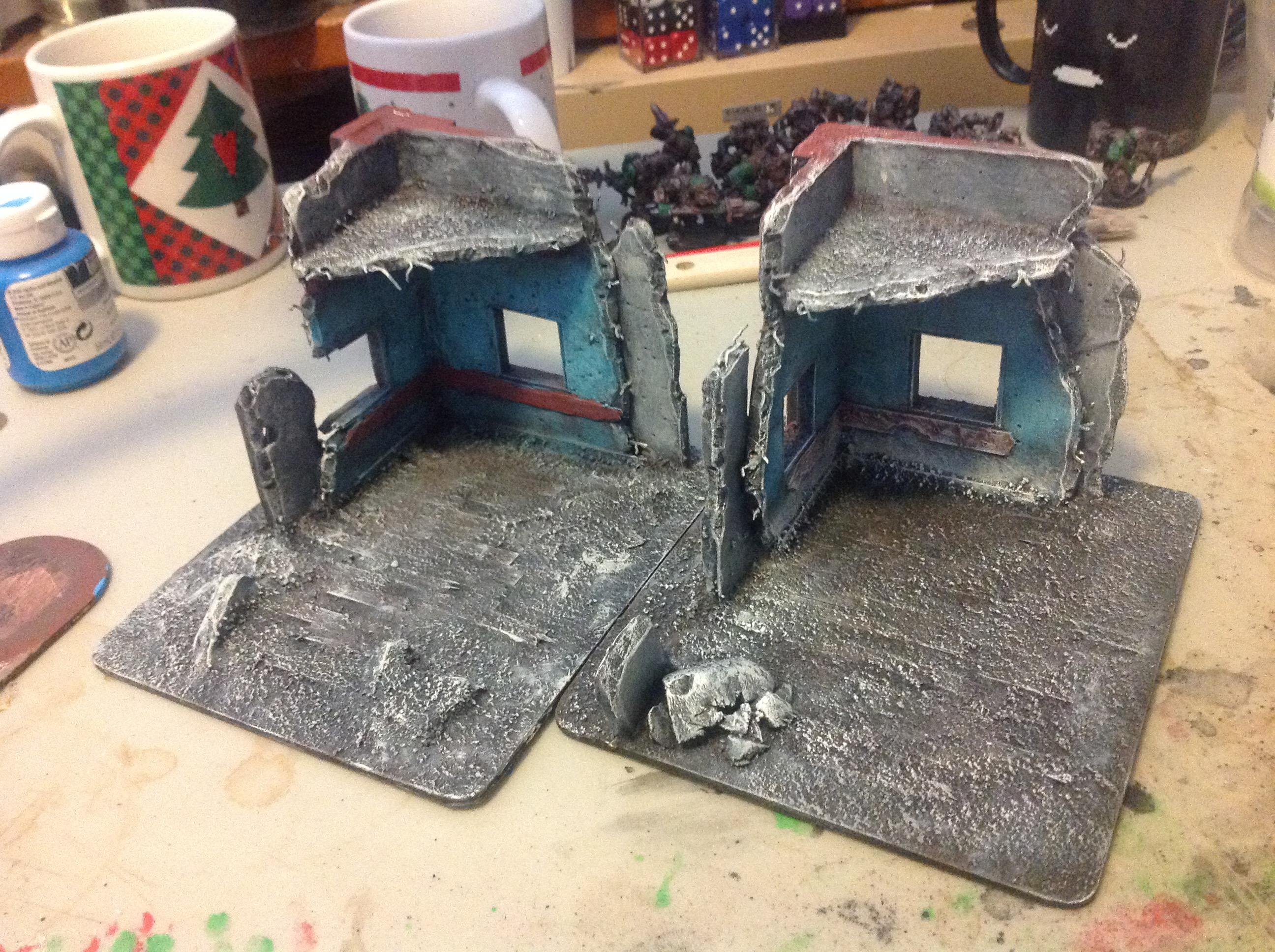 Blue, Corner, Infinity, Orcs, Orks, Pip, Red, Terrain, Waaazag, Warhammer 40,000