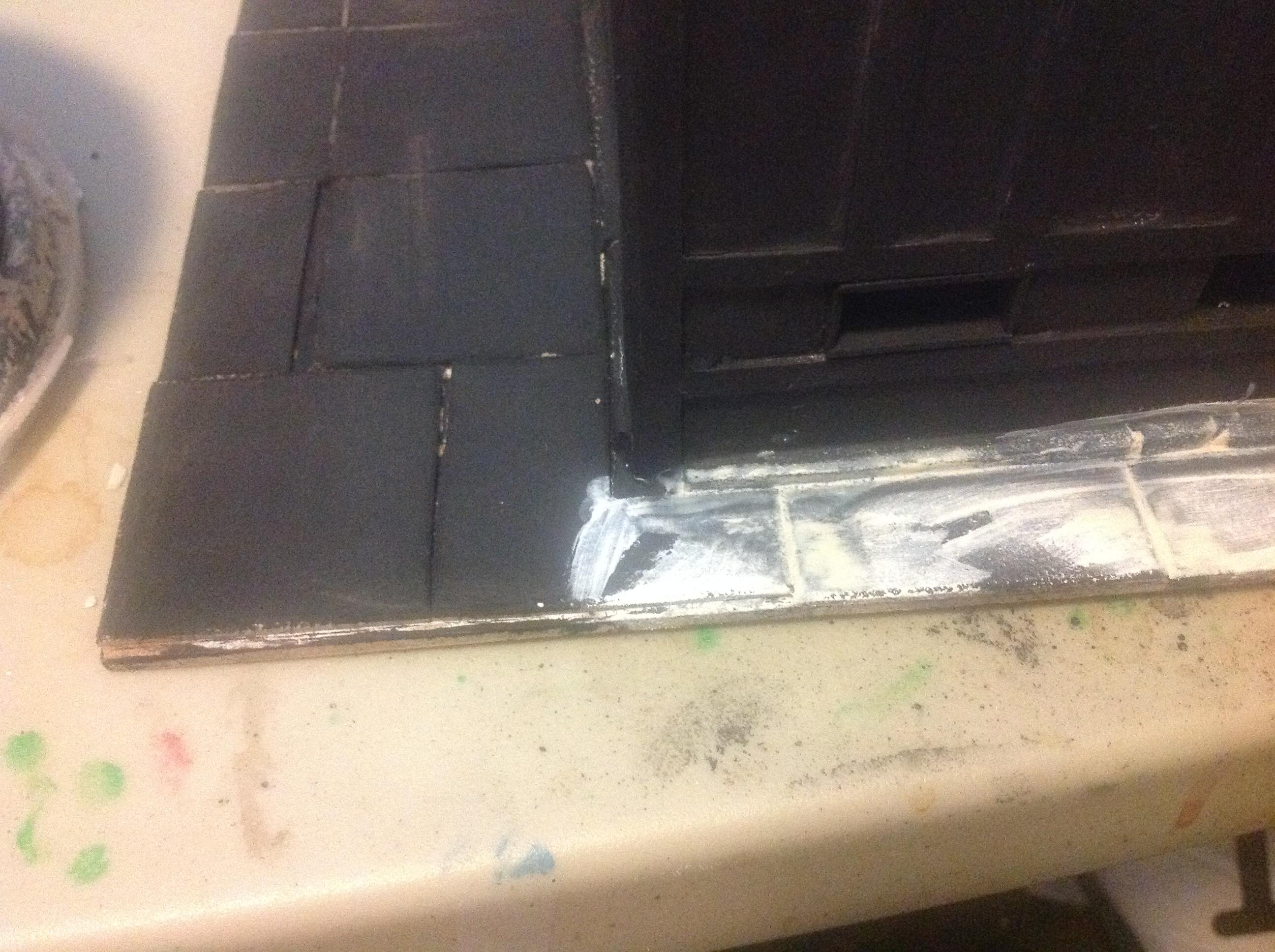 Basecoat, Black, Grout, Infinity, Pip, Primered, Sidewalk, Terrain, Waaazag, Warhammer 40,000, Work In Progress