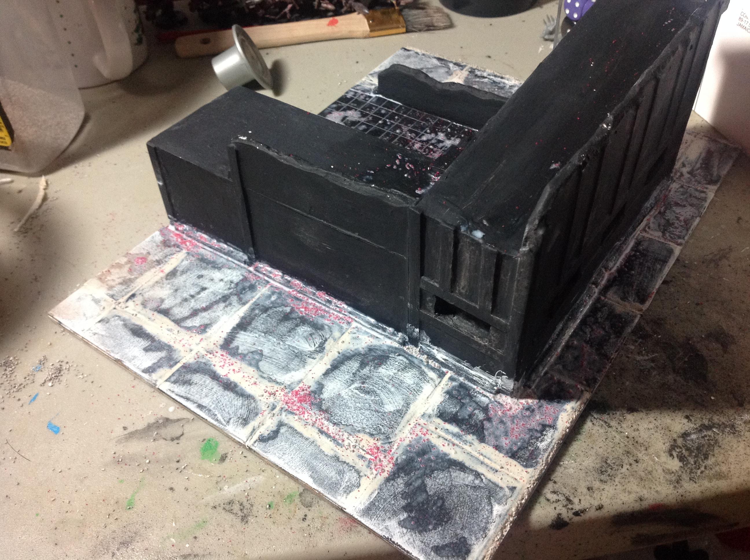 Details, Infinity, Pip, Sidewalk, Terrain, Waaazag, Wargaming, Warhammer 40,000, Work In Progress
