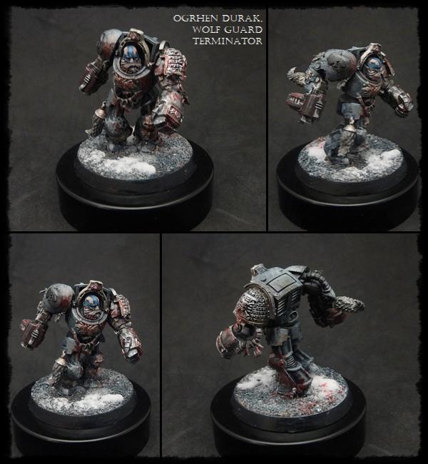 Snow, Space Marines, Space Wolves, Terminator Armor, Warhammer 40,000, Wolf Guard