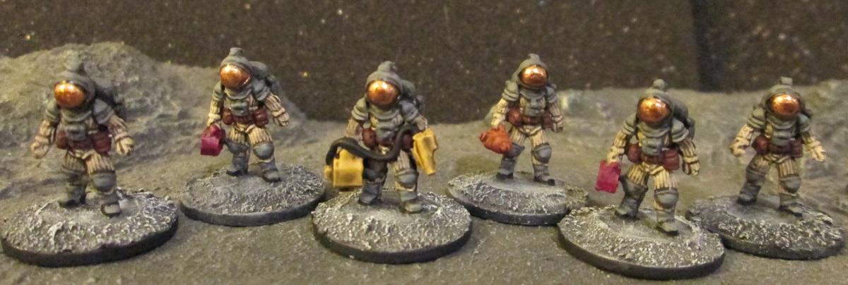 Gzg, Space Suit, Space Crew (in Heavy Duty Vacuum Suits)