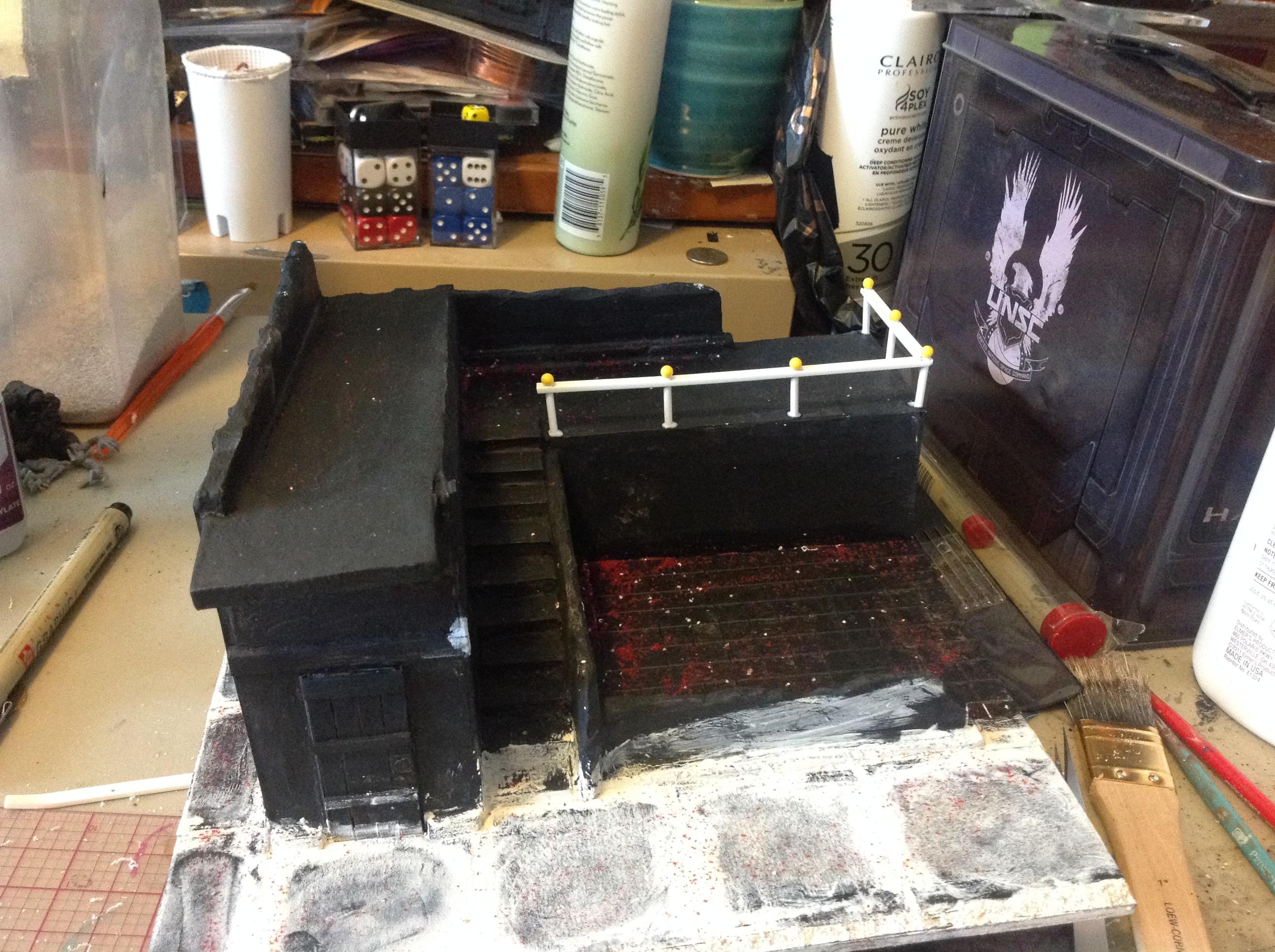 Infinity, Railing, Terrain, Urban, Warhammer 40,000, Work In Progress