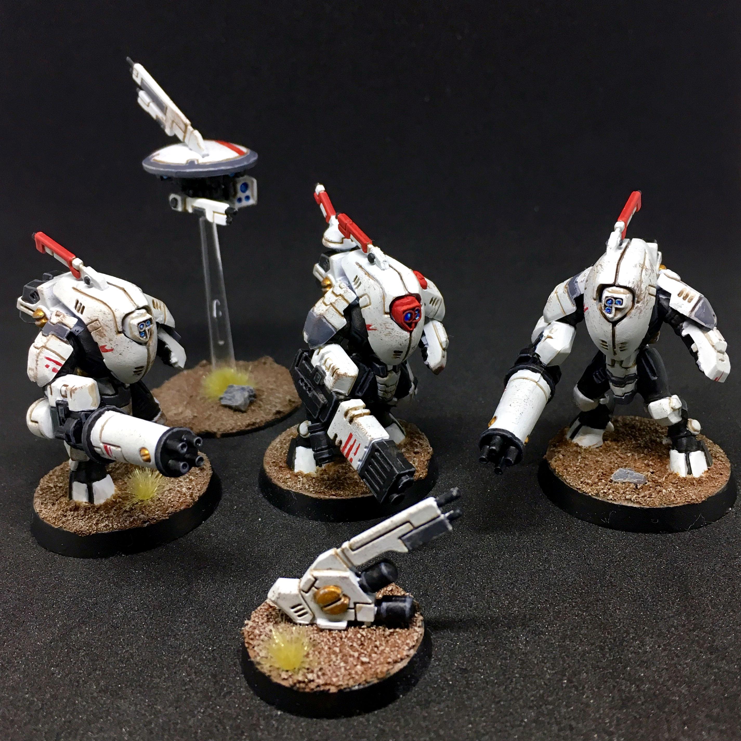 Drone, Kill Team, Stealth Suit, Tau, Tau Empire, Team, Vior'la, Viorla, Warhammer 40,000
