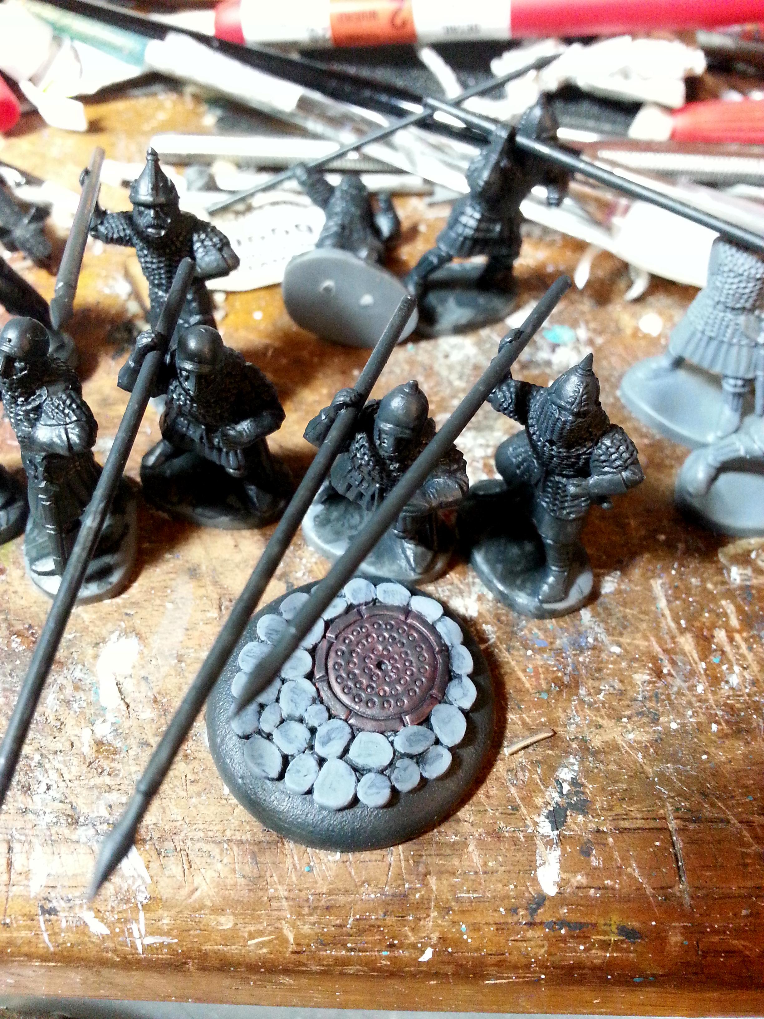 Base, Chain, Fireforge Games, Maile, Rus, Secret Weapon Miniatures, Spears, Work In Progress