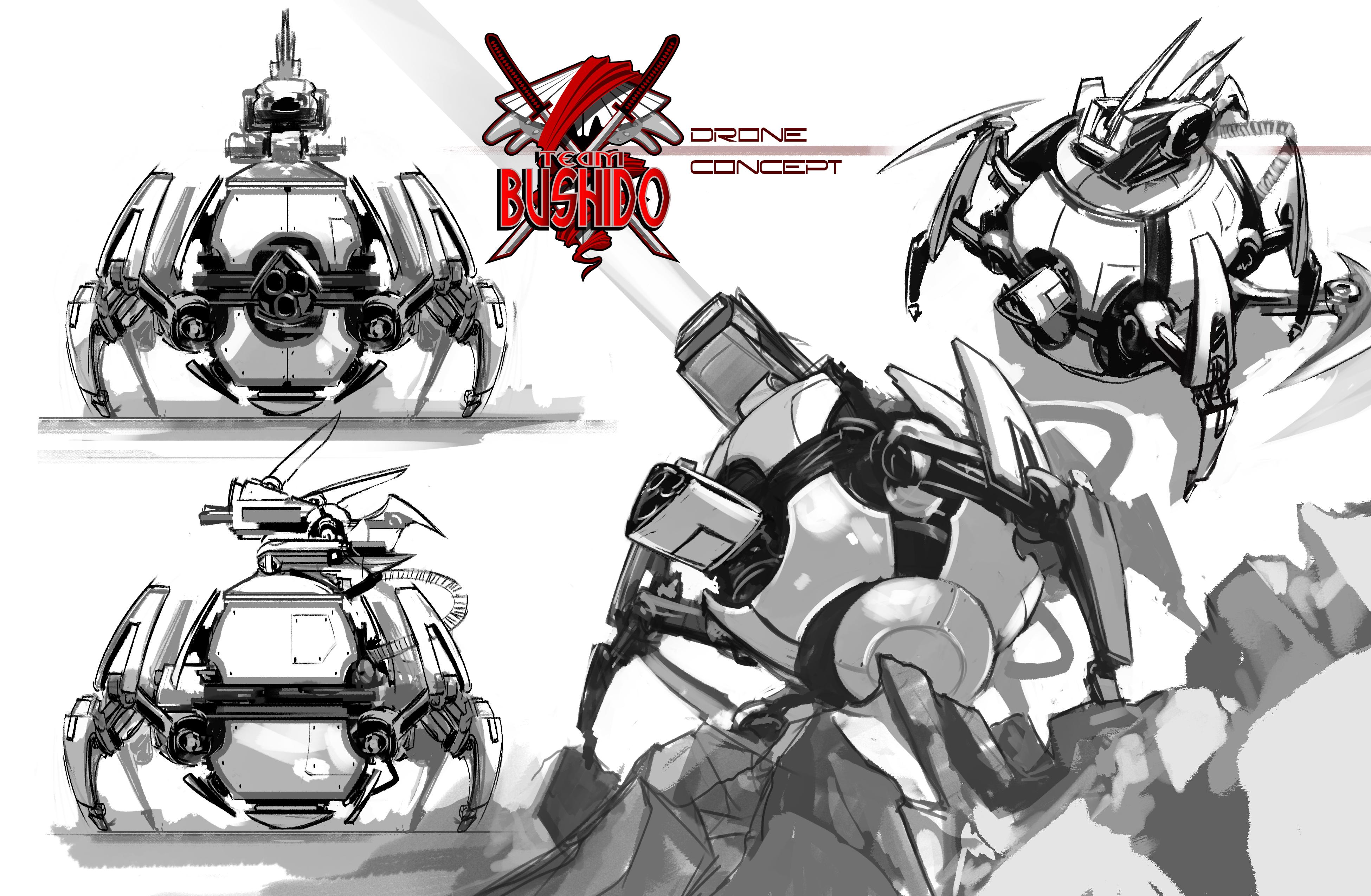 Team Bushido Drone Concept Art