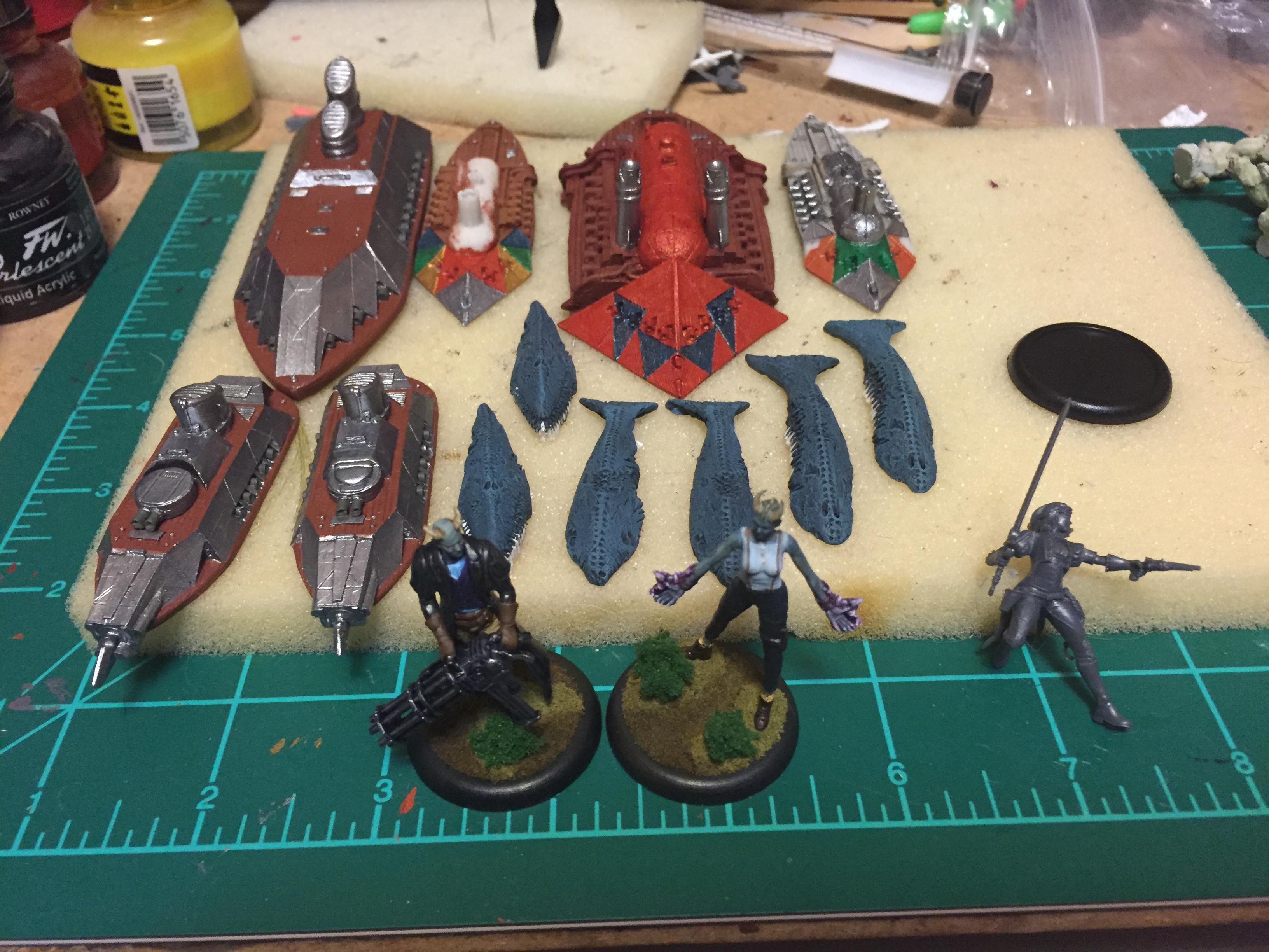 Bone Griphons, Iron Dwarves, Malifaux, Nephlim, Shroud Mages, Through The Breach, Uncharted Seas, Witchling Handler, Work In Progress