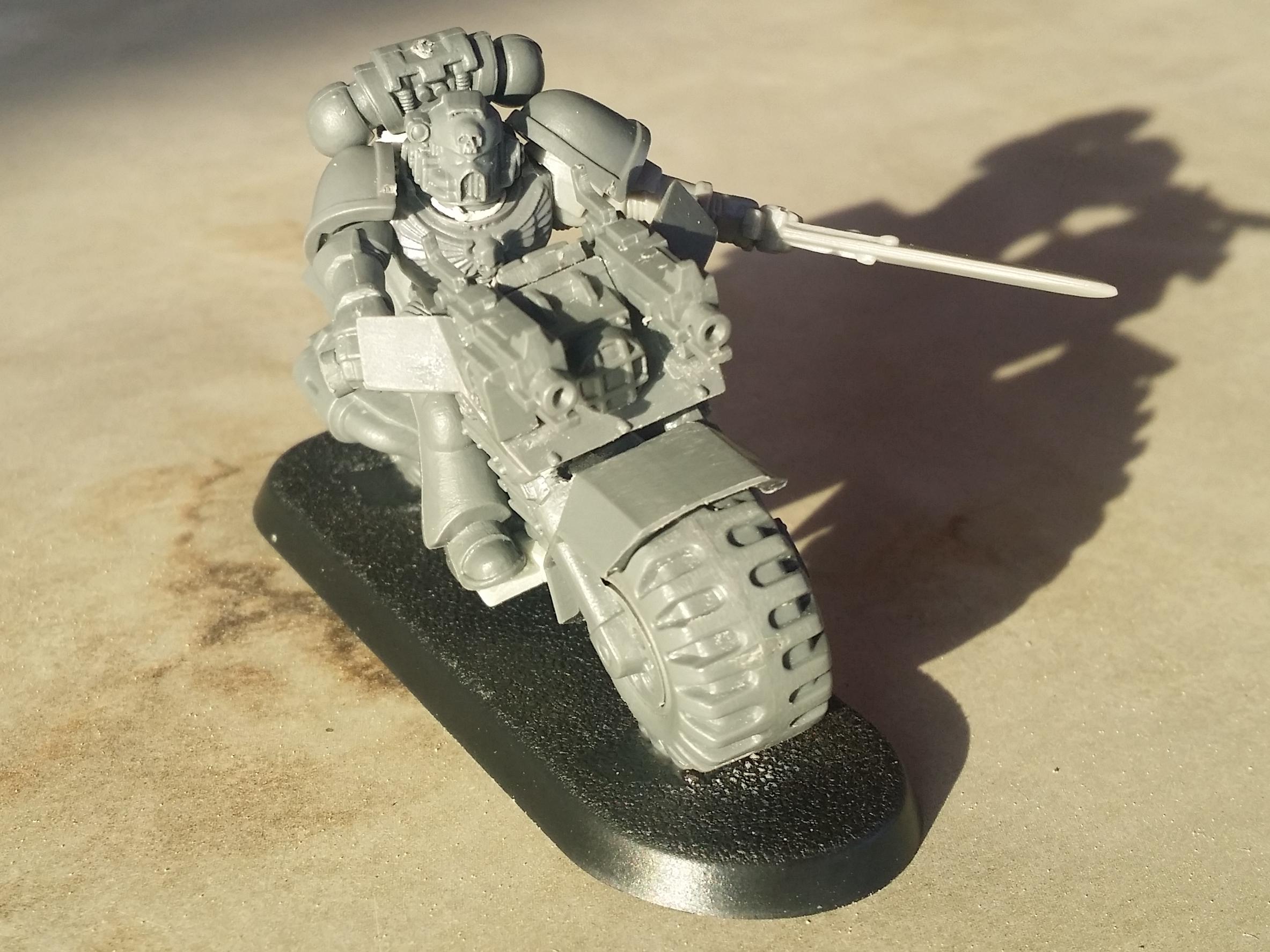 Assault, Bike, Cast, Chainsword, Conversion, Custom, Kitbash, Mold, Scouts, Space Marines, Squad, Ultra, Ultramarines