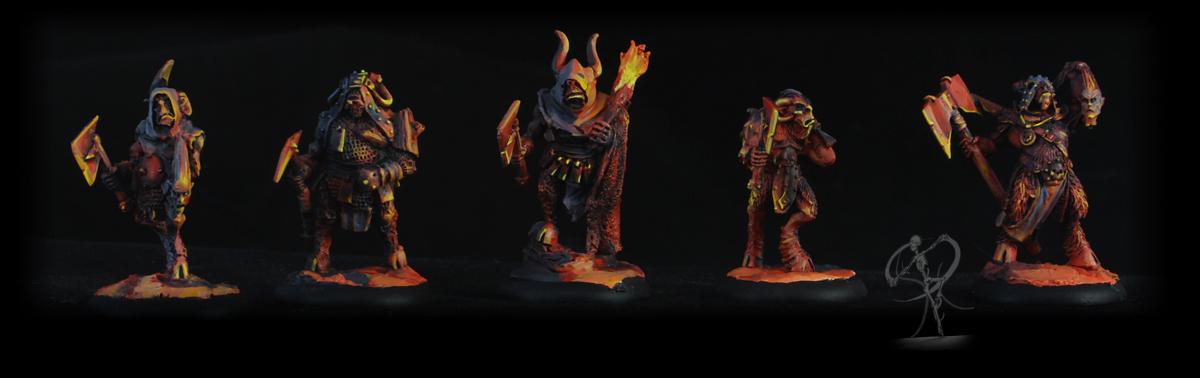 Age Of Sigmar, Beastmen, Beastmen Raiders, Chaos, Mordheim, Non-Metallic Metal, Object Source Lighting, Warhammer Fantasy