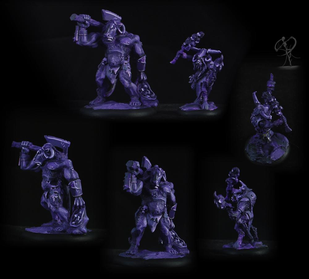 Age Of Sigmar, Beastmen, Beastmen Raiders, Chaos, Mordheim, Non-Metallic Metal, Object Source Lighting, Warhammer Fantasy
