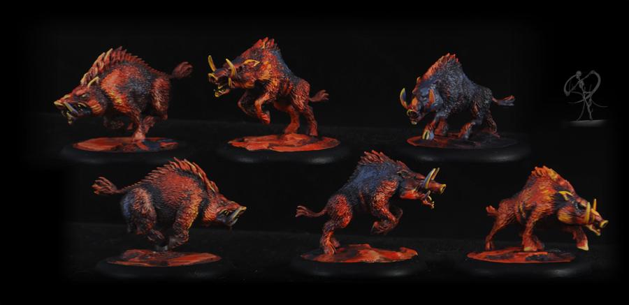 Age Of Sigmar, Beastmen, Beastmen Raiders, Chaos, Malifaux, Mordheim, Non-Metallic Metal, Object Source Lighting, Warhammer Fantasy