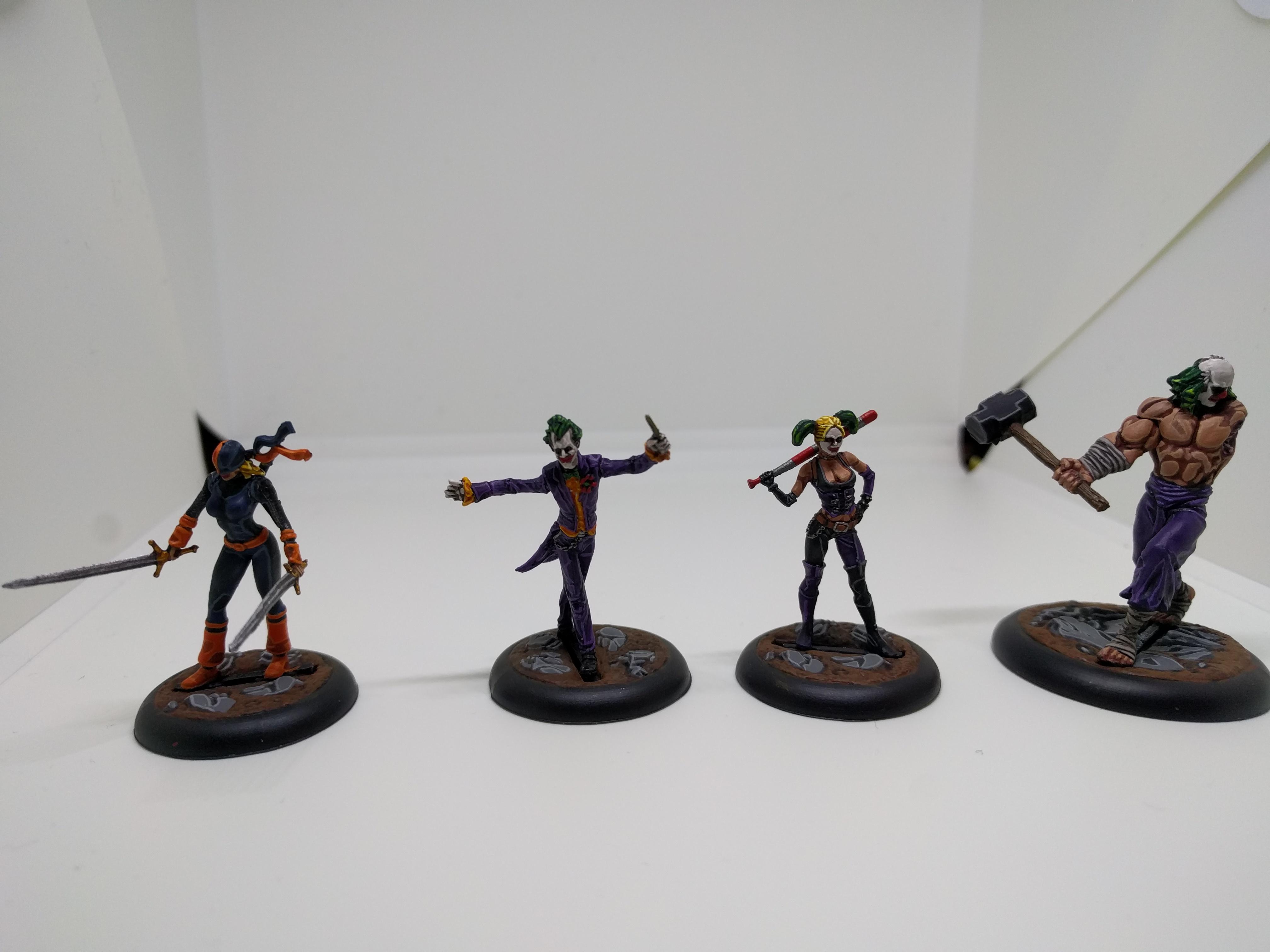 Batman, Harley Quinn, Joker, Knights, Ravager