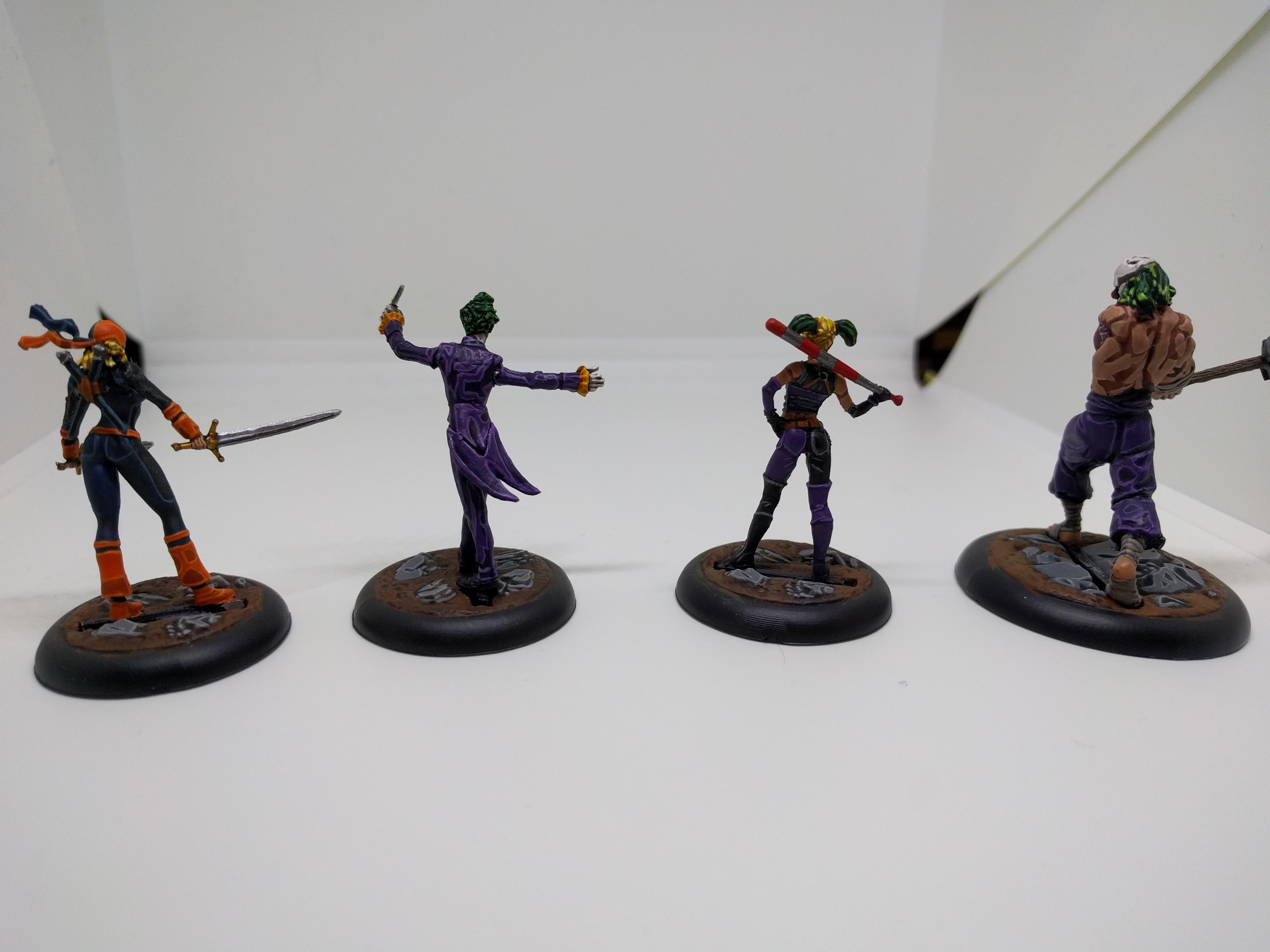 Batman, Harley Quinn, Joker, Knights, Ravager