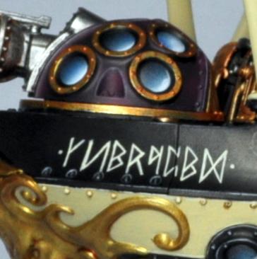 Kharadron Overlords, Arkanaut Frigate - closeup