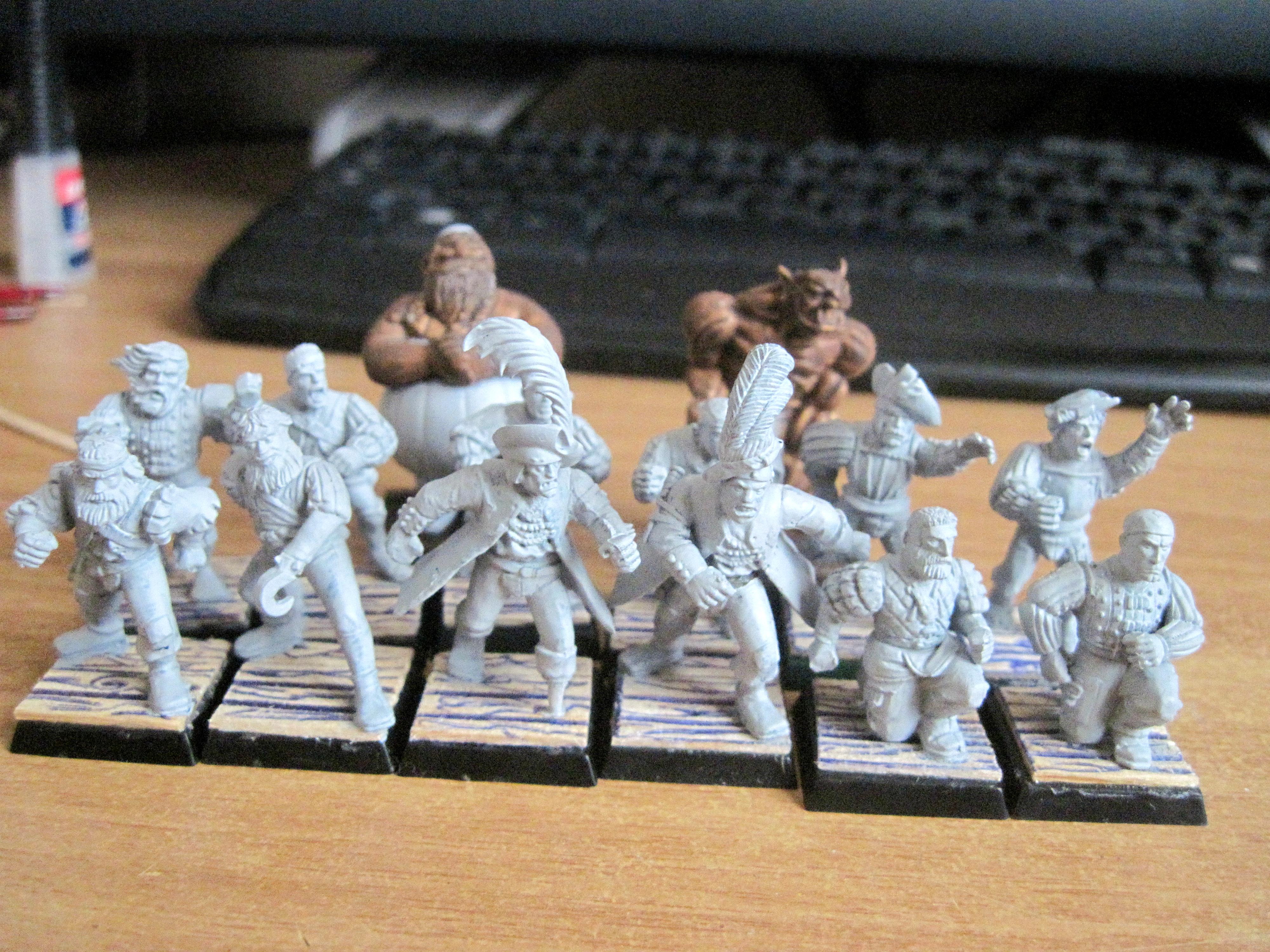 Blood Bowl, Conversion, Crew, Custom, Human, Kinder Egg, Mordheim, Pirate, Toy