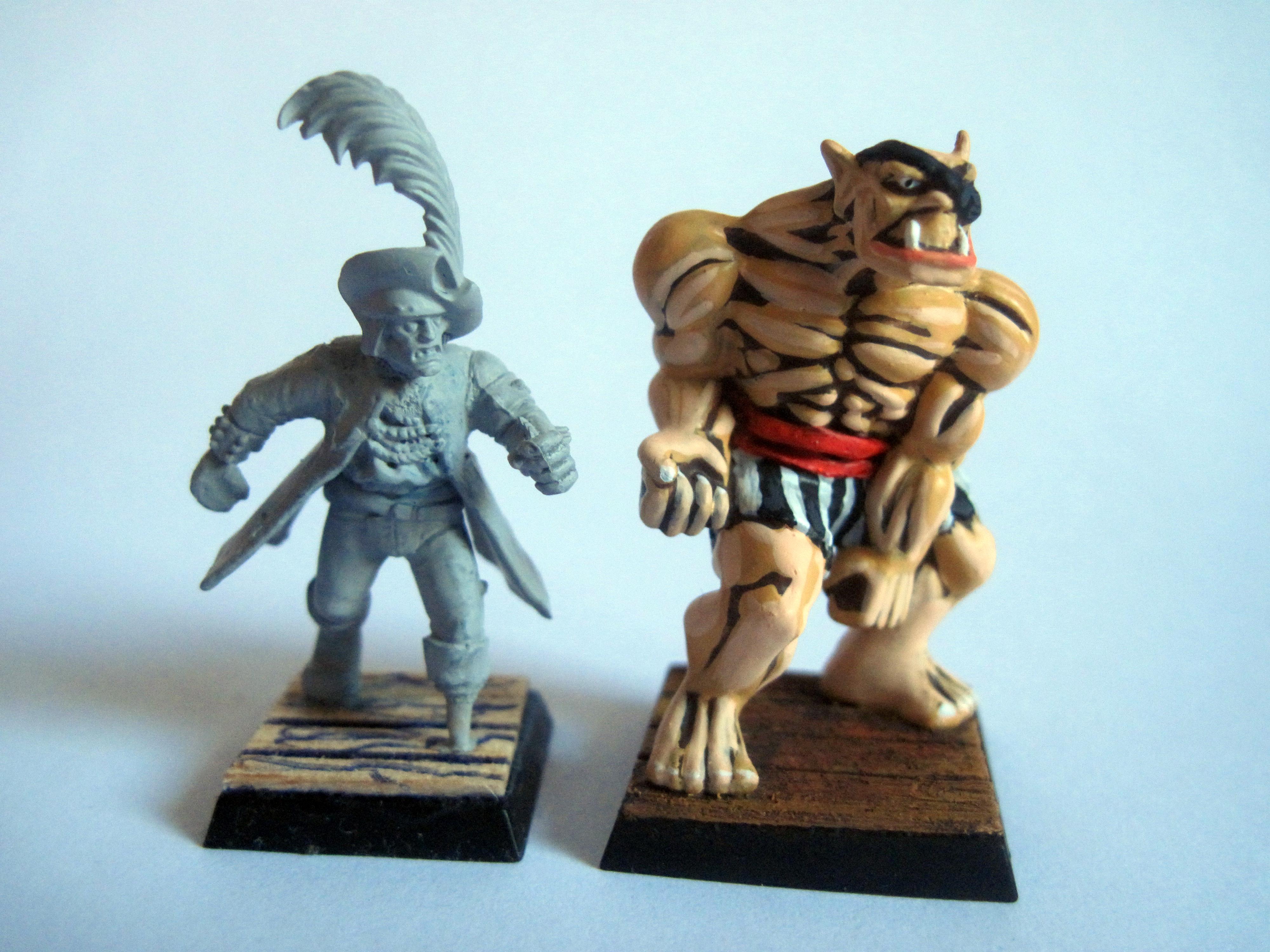 Blood Bowl, Conversion, Crew, Custom, Human, Kinder Egg, Mordheim, Pirate, Toy