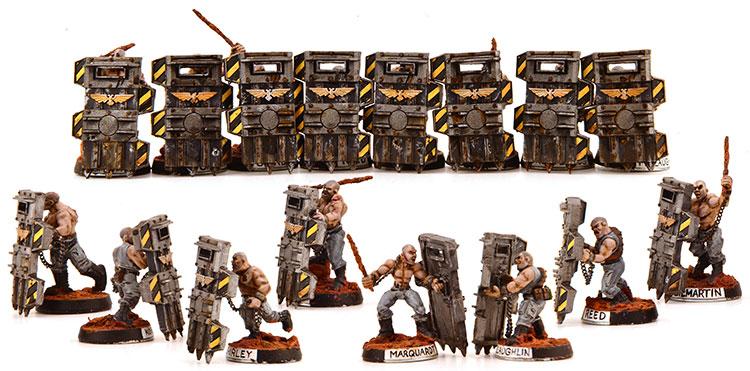 Adeptus Arbites, Homebrew, Kitbash, Penal Legion, Shield