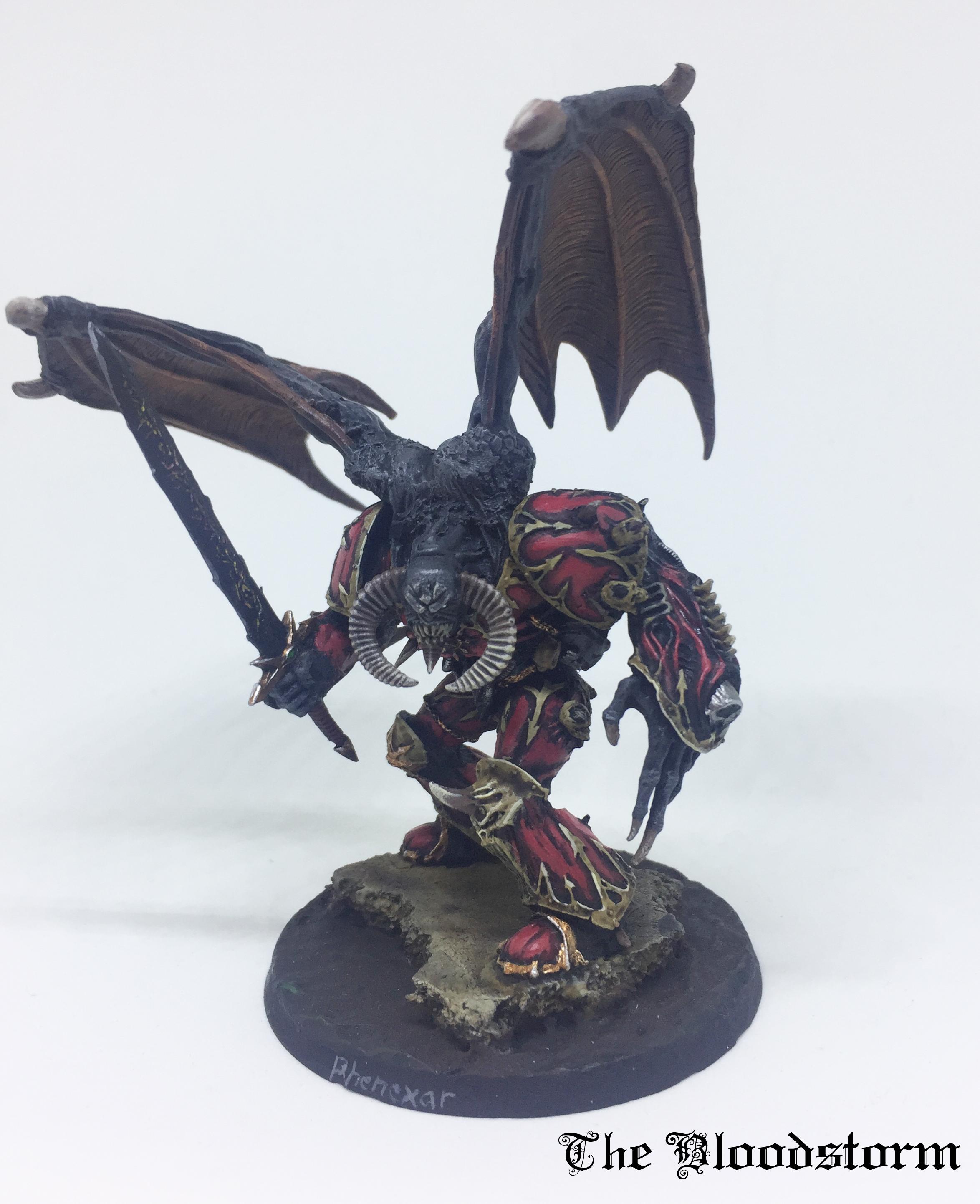 Chaos, Chaos Daemons, Chaos Space Marines, Daemon Prince, Daemonkin, Khorne, Warhammer 40,000, Winged