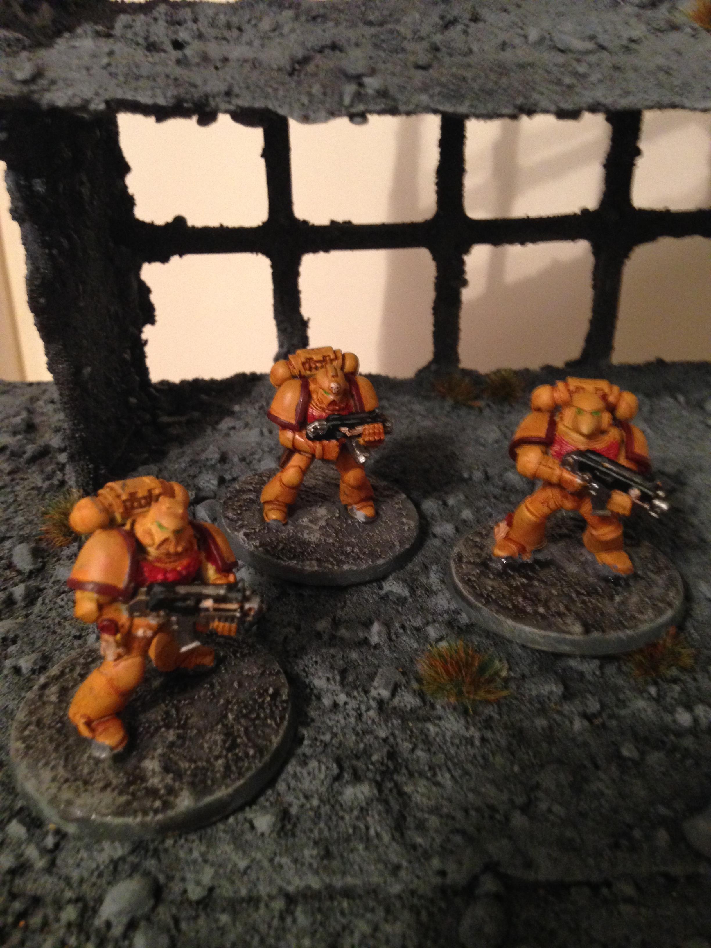 Armor, Based, Imperial, Imperial Fists, Mankind, Painted, Power Armour, Space Marines, Super Soldier, Yellow