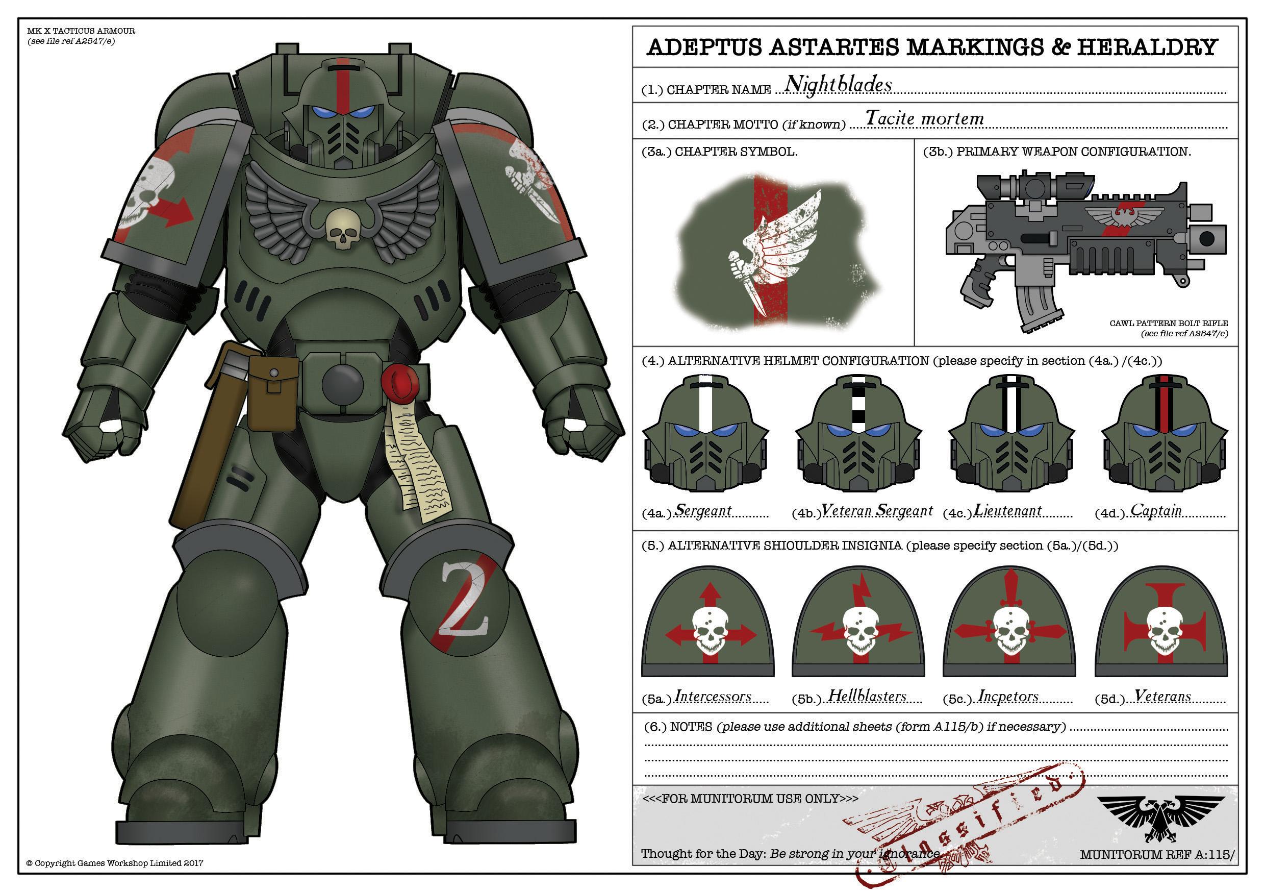 Paint Scheme, Primaris, Space Marines, Warhammer 40,000