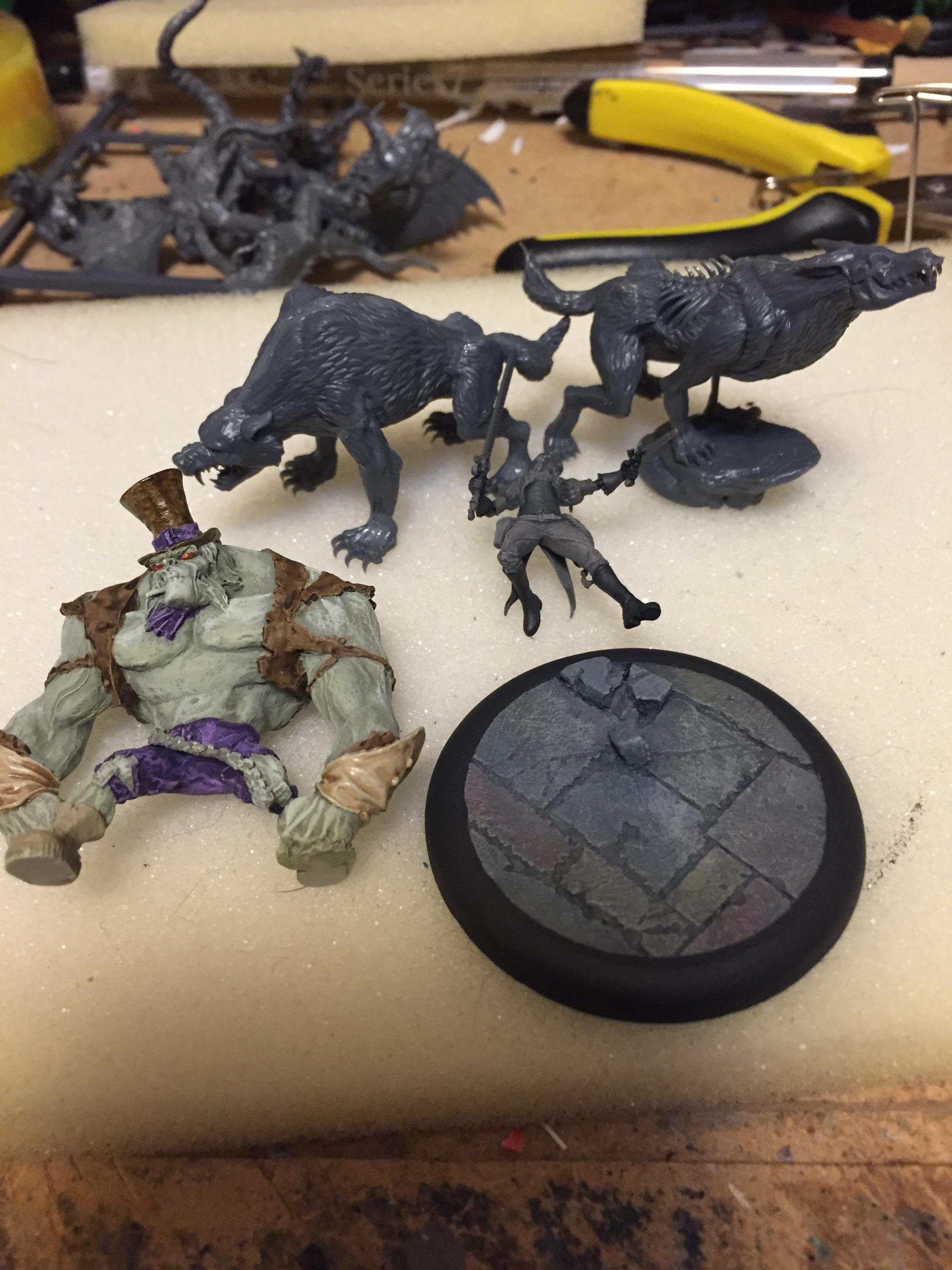 Avatar, Dire Wolf, Guild, Malifaux, Neverborn, Reserectionists, Rougarou, Seamus, Secret Weapon, Undead, Witchling Handler, Wolf, Work In Progress