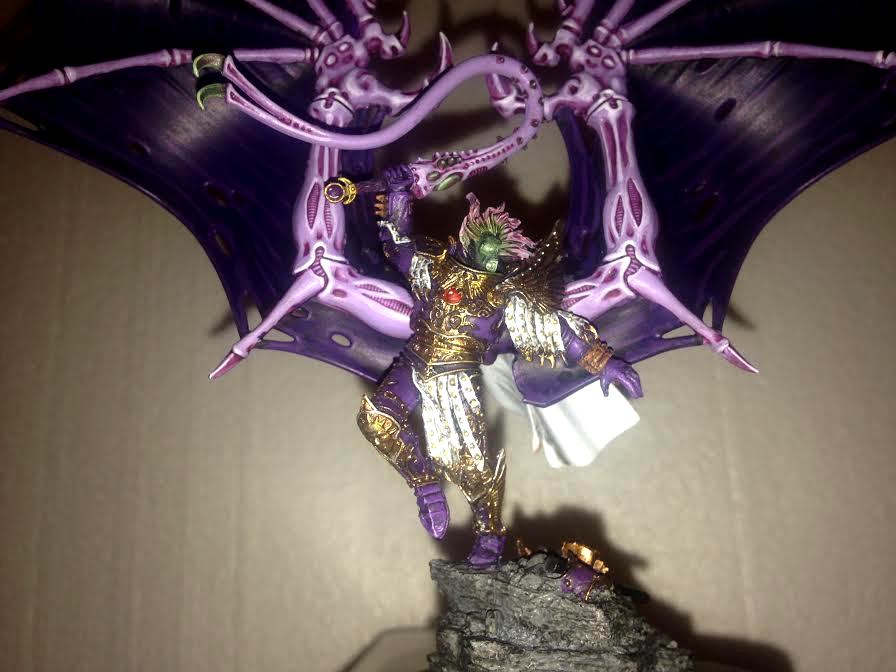 Chaos, Daemon Prince, Slaanesh, Space Marines, Warhammer 40,000