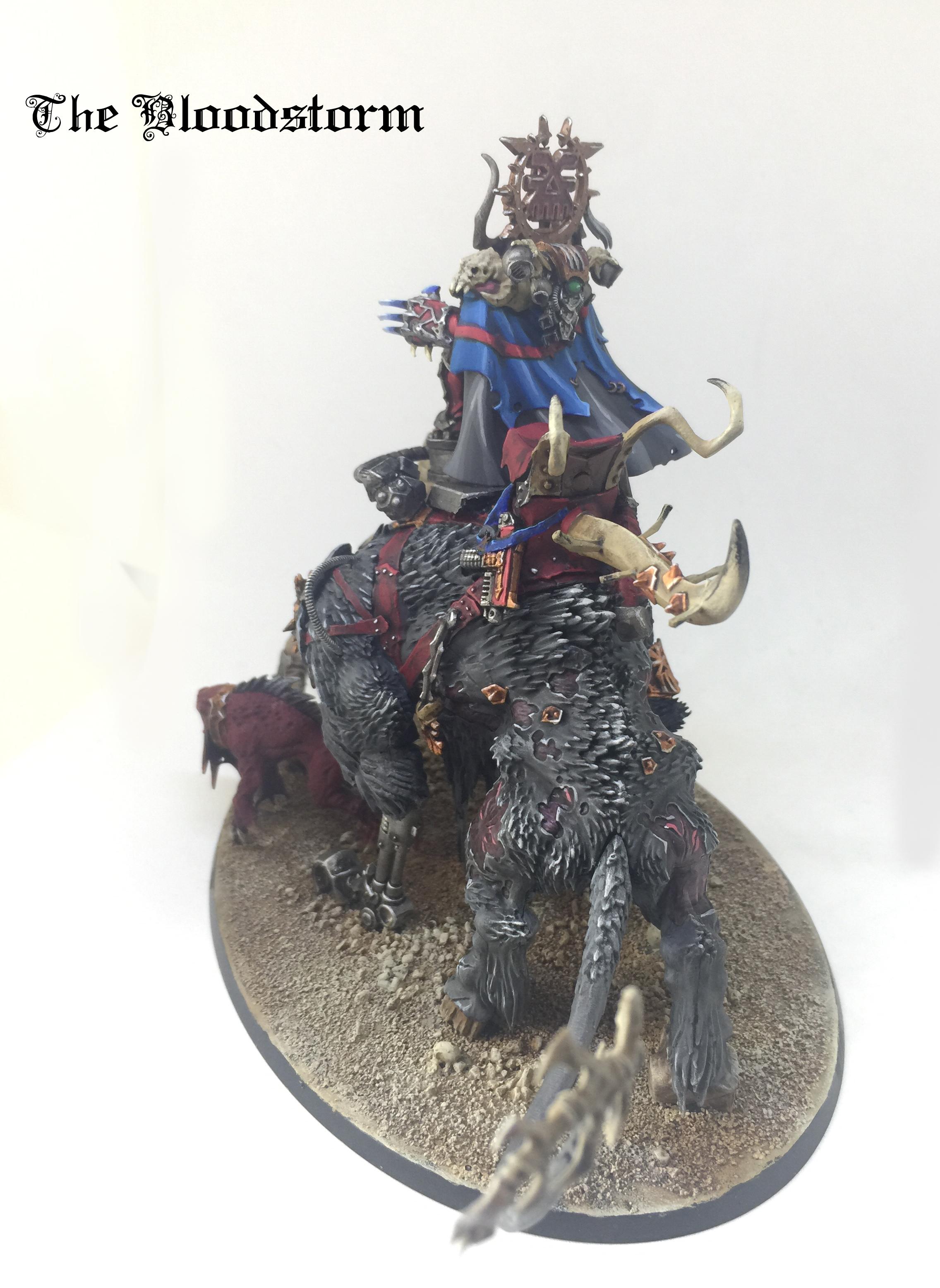 Champion, Chaos Lord, Chaos Space Marines, Juggernaut, Khorne, Khorne Daemonkin, Kitbash, Lightning Claw, Thundertusk, Warhammer 40,000, World Eaters
