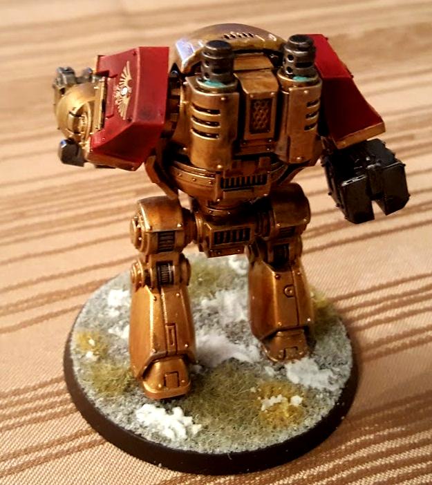 Rear view of Custodes Dreadnought