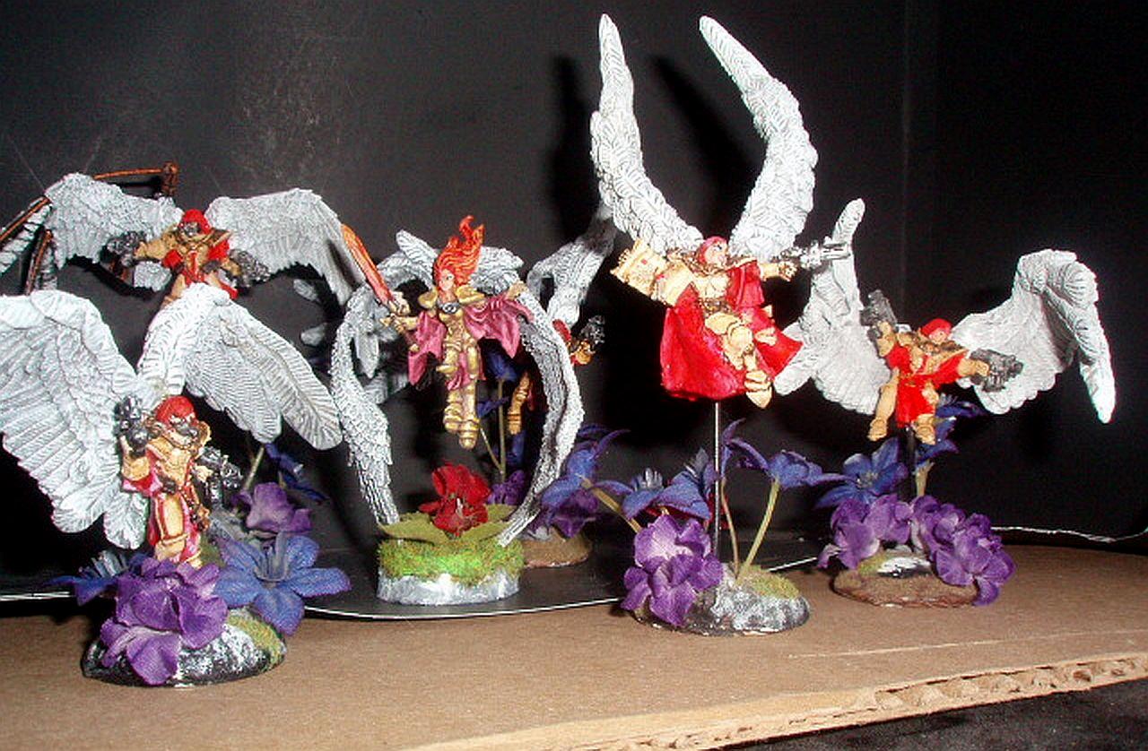 Conversion, Sculpting, Seraphim, Seraphim Wings, Sisters Of Battle, St Celestine Sculpt, St Celestine Wings, Winged